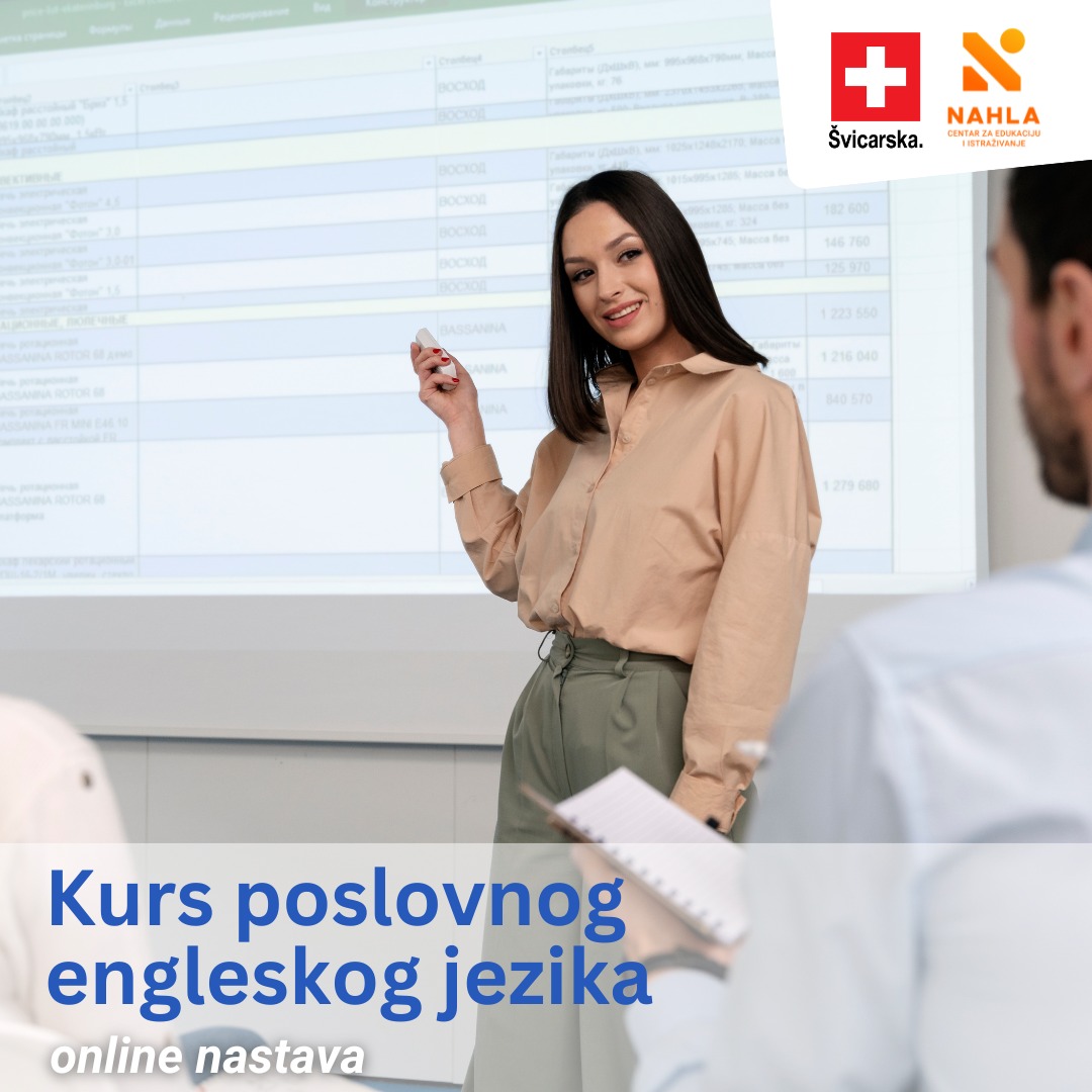 CEI NAHLA Facebook ad: Kurs poslovnog engleskog jezika - online nastava - Centar…