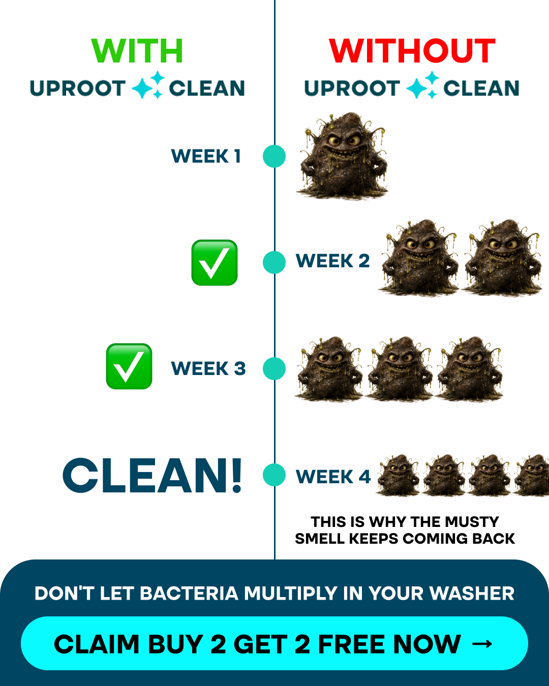 Uproot Clean Facebook ad
