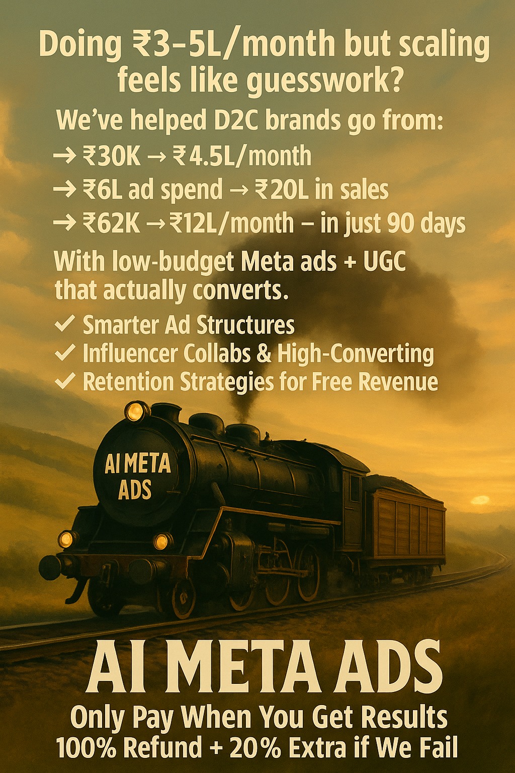 Spense Marketing Facebook ad: We Scale Fashion & Jewelry Brands to ₹10-15L/Month in 90…