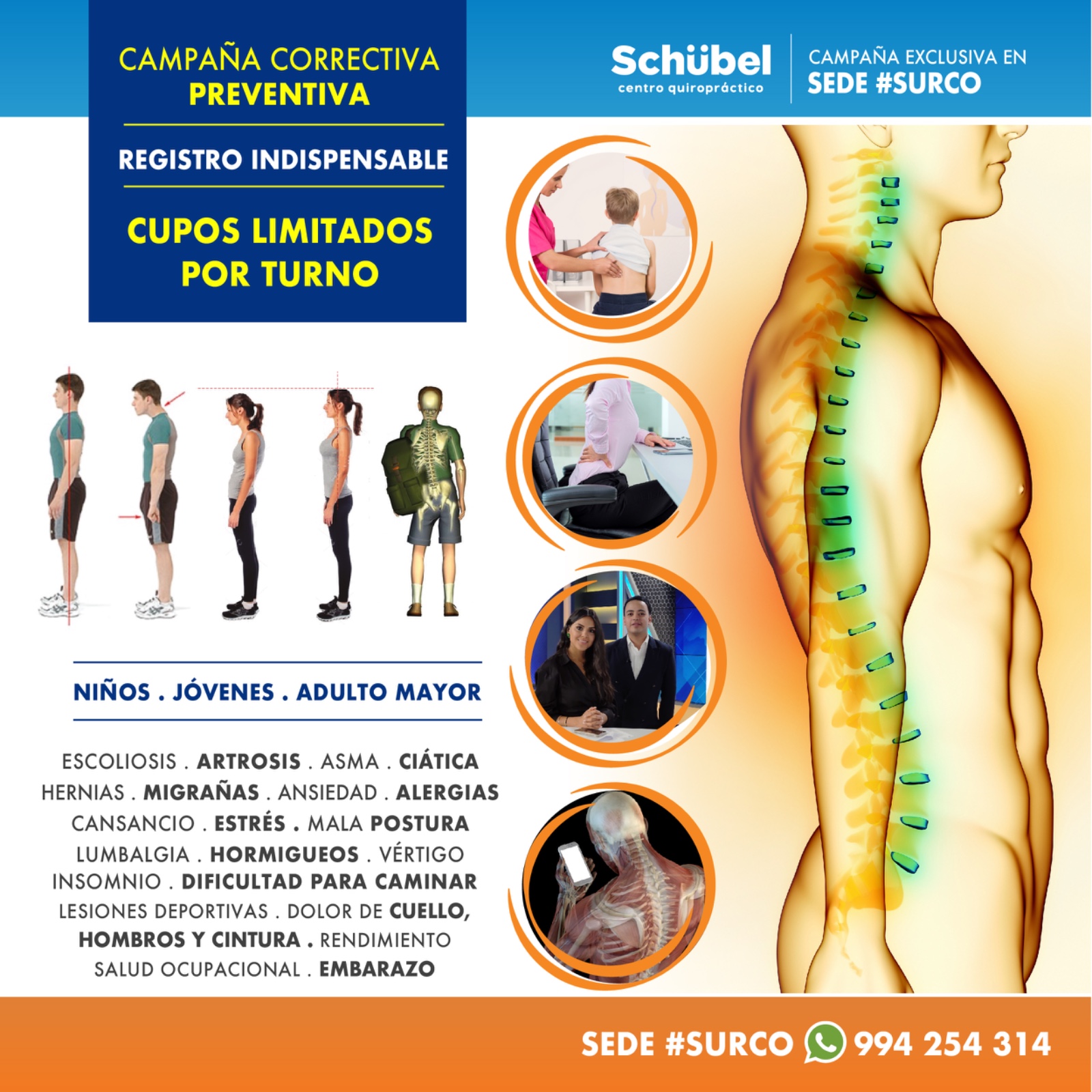 Schübel Centro Quiropráctico Facebook ad