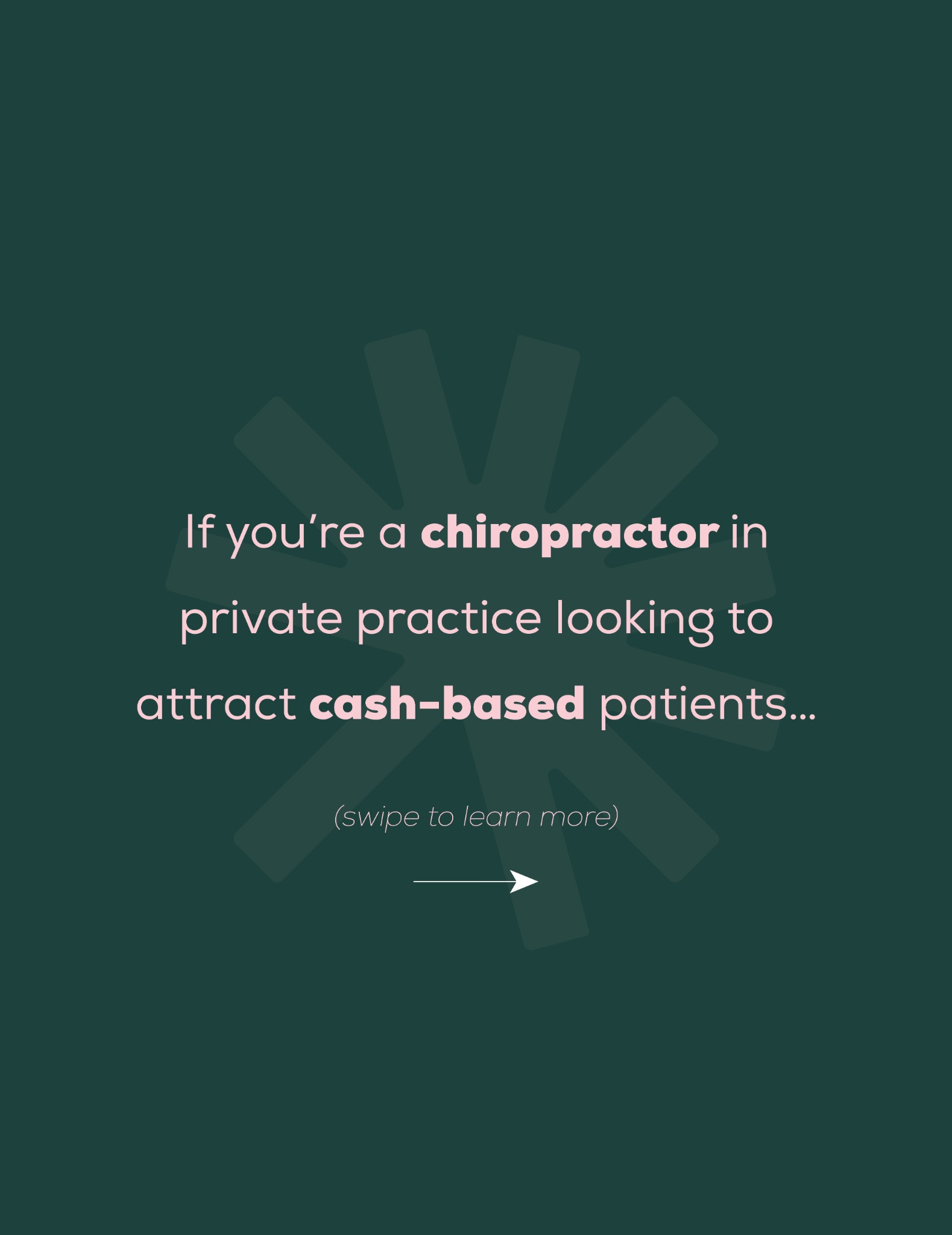 Everbooked Chiro Facebook ad: Chiropractors in private practice