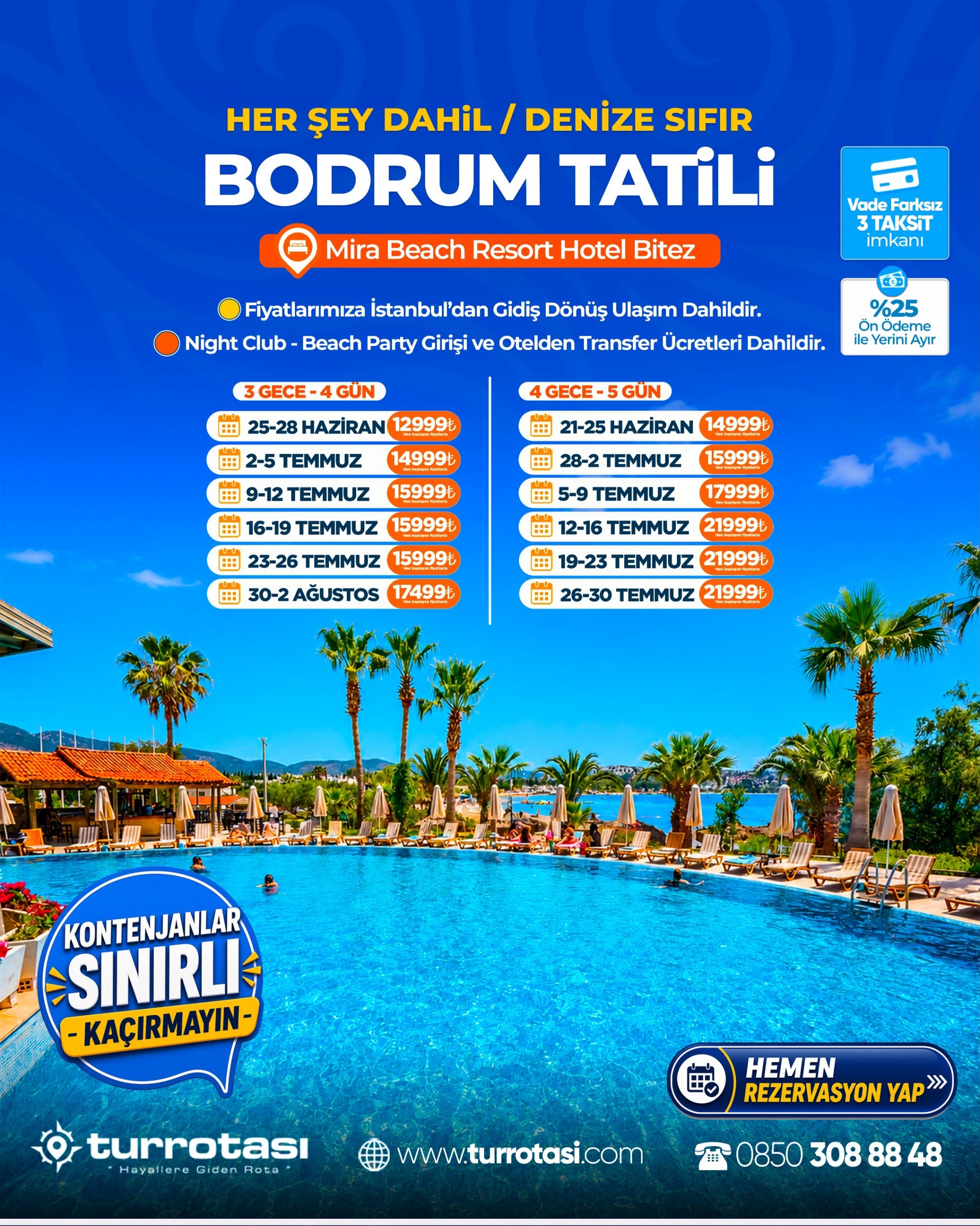 Turrotasi.com Facebook ad: MİRA BEACH RESORT BODRUM