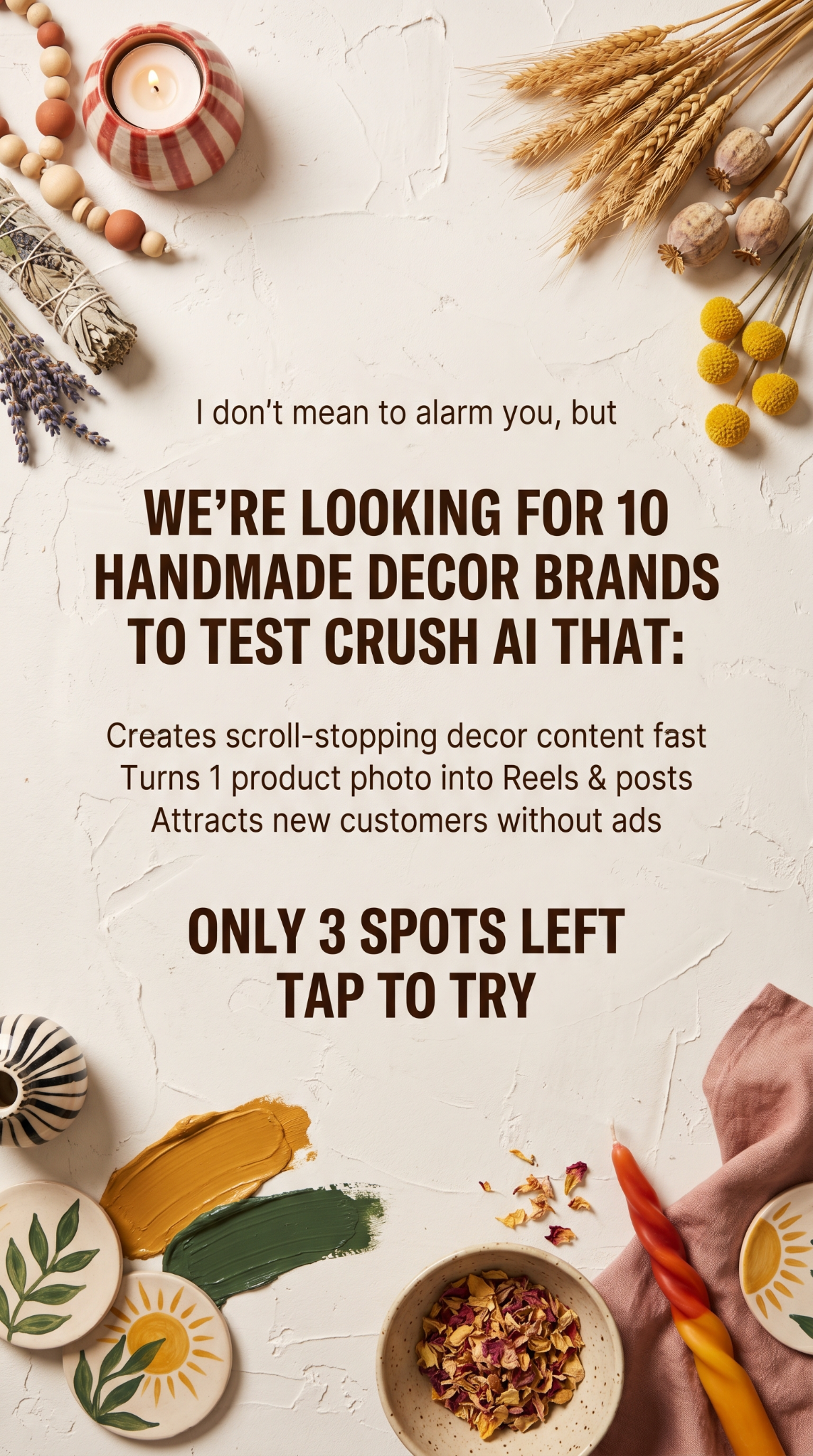 trycrush.ai Facebook ad