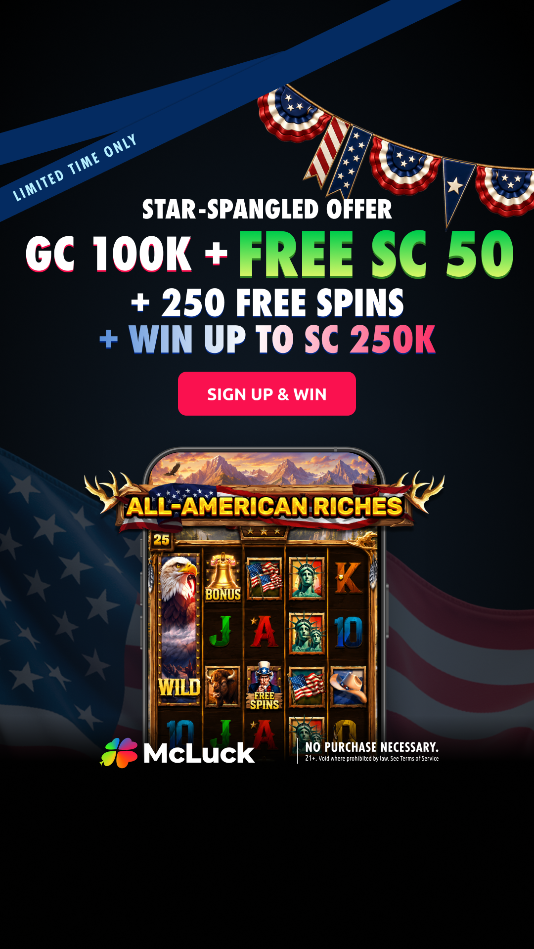 McLuck.com Facebook ad