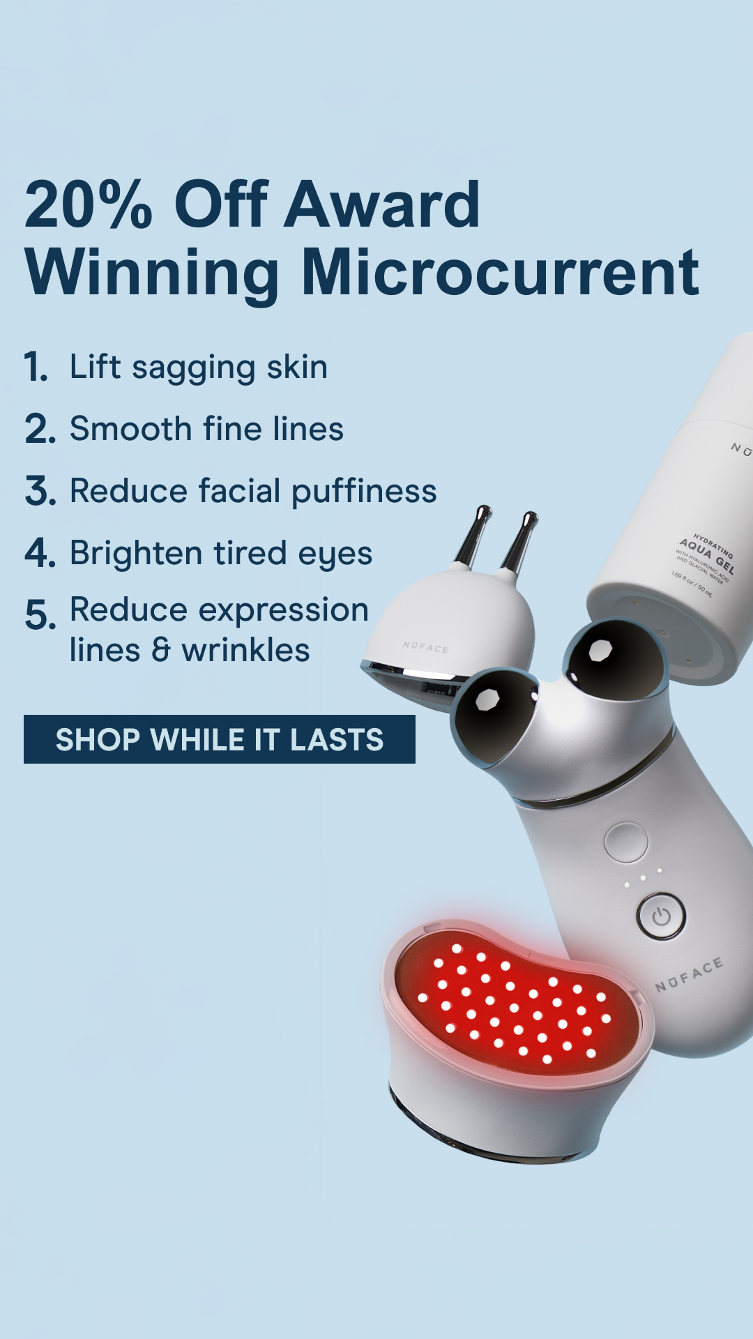 NuFACE Facebook ad