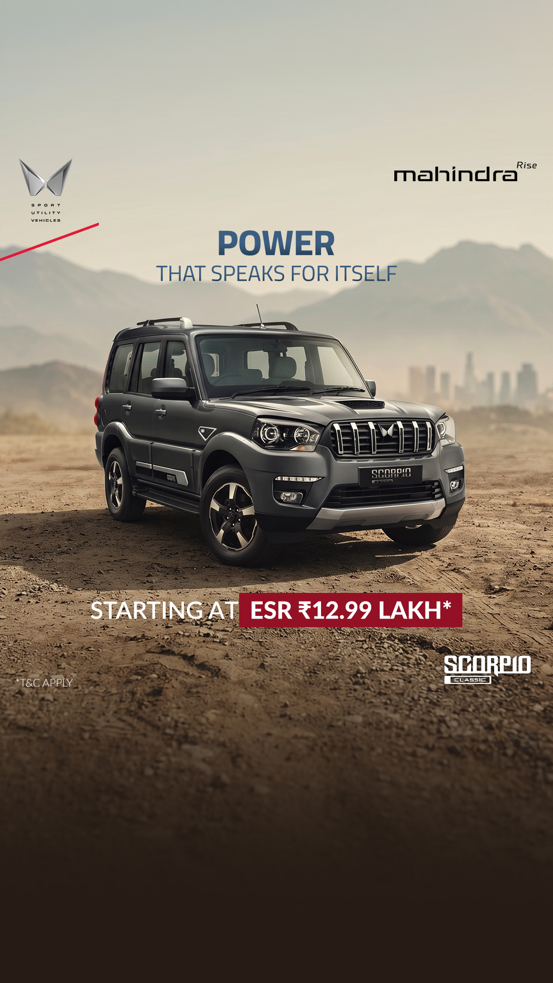 Mahindra Scorpio Facebook ad