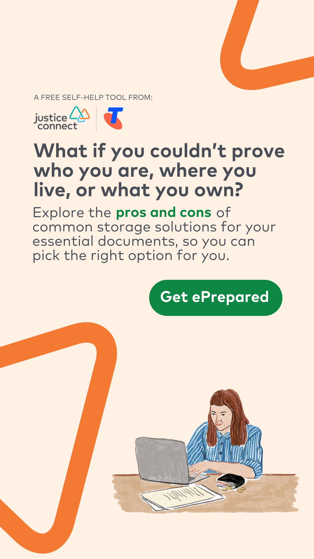 Justice Connect Facebook ad