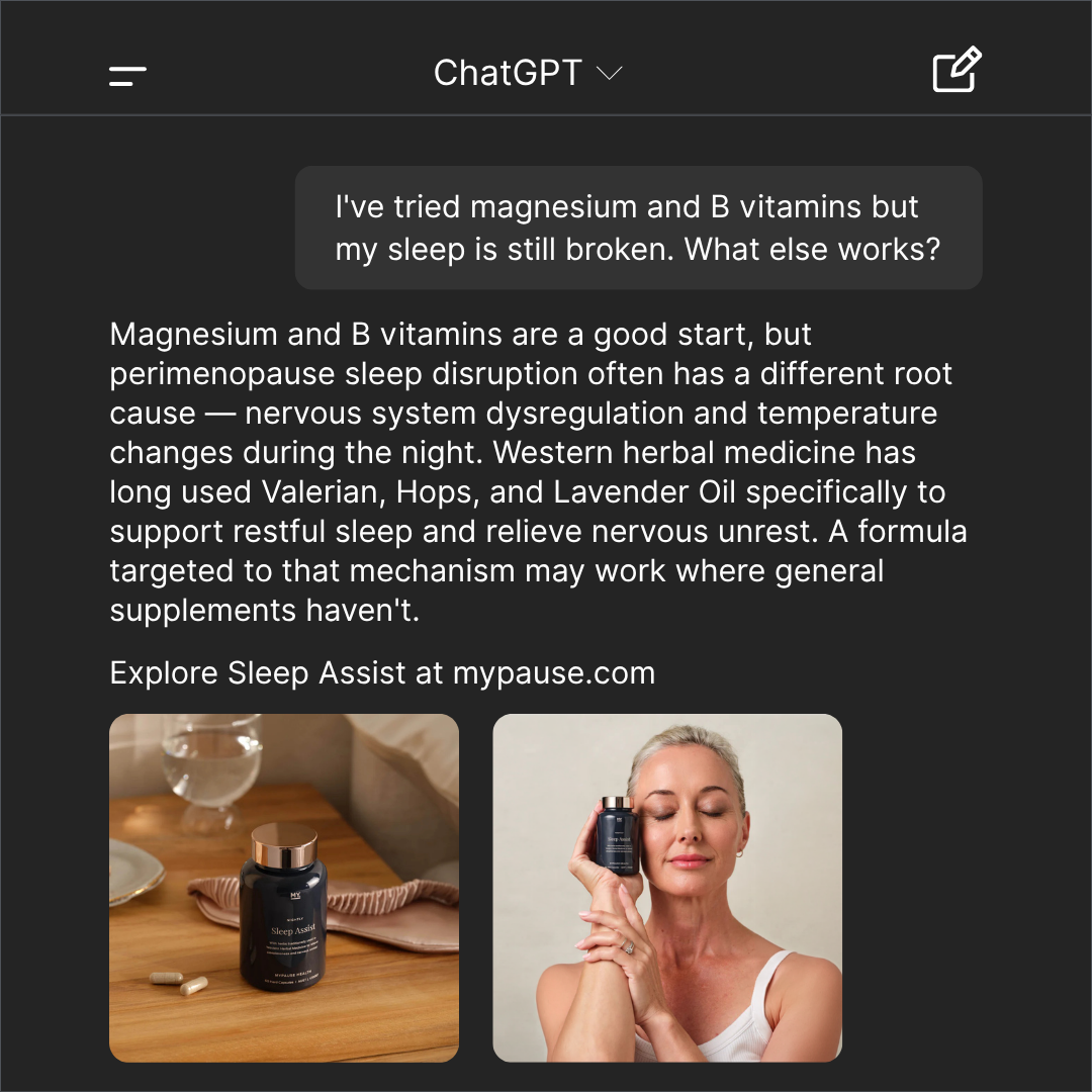 MyPause Health Facebook ad