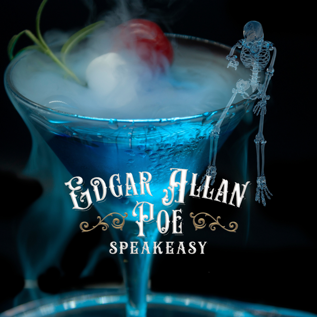 Edgar Allan Poe Speakeasy Facebook ad
