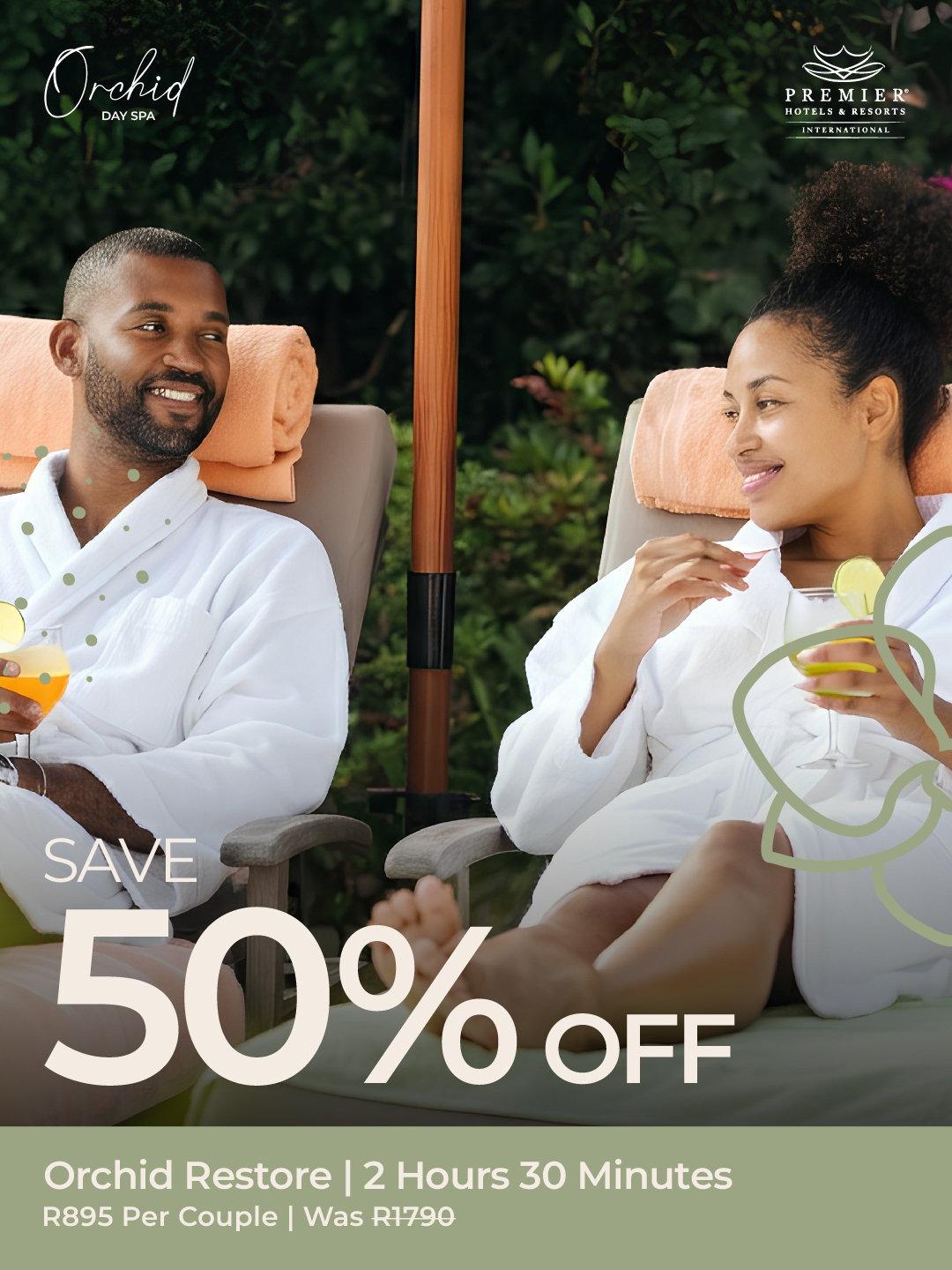 Orchid Day Spa at Premier Hotel Facebook ad