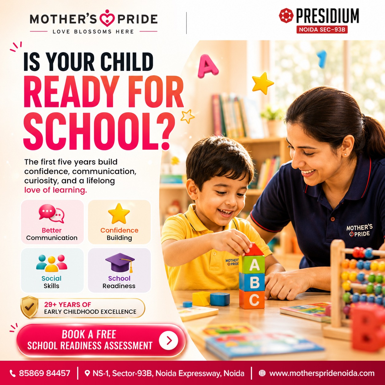 Mother’s Pride Presidium Noida 93 Facebook ad