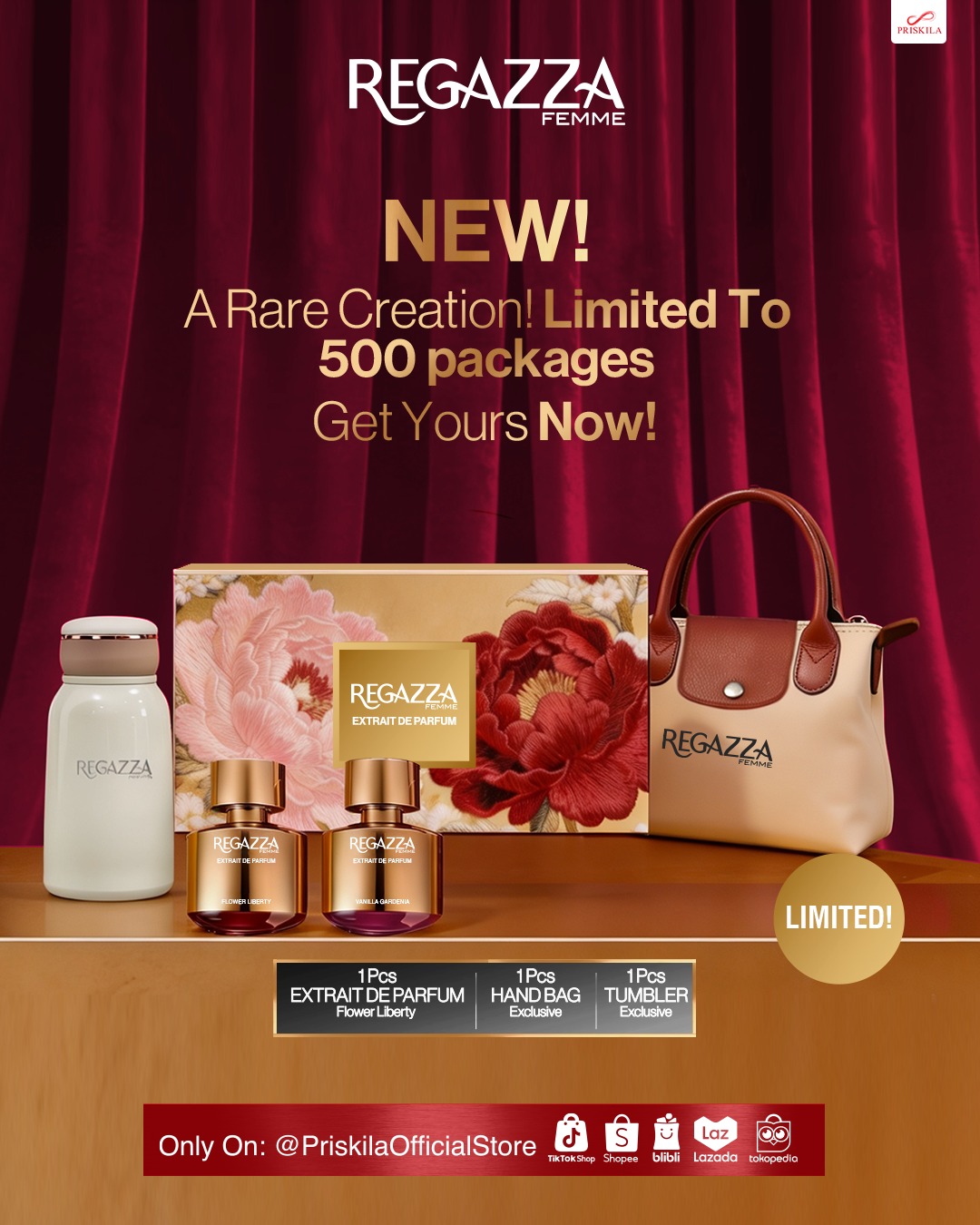 Regazza Facebook ad: Hati-hati kehabisan! Terbatas cuma ada 500 paket