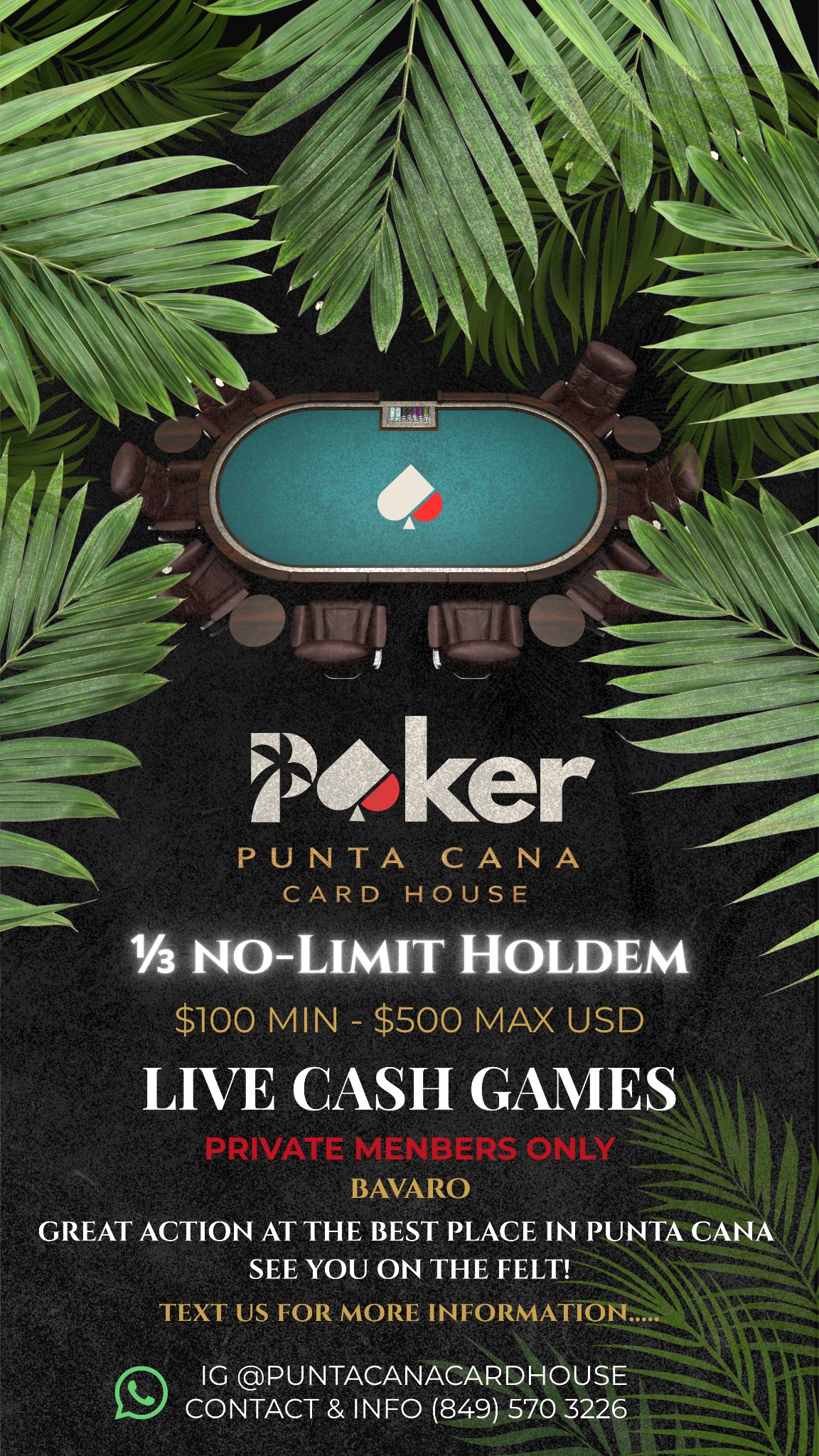 Punta Cana Card House Facebook ad