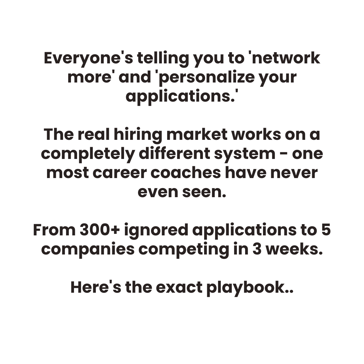 The Job Search School Facebook ad