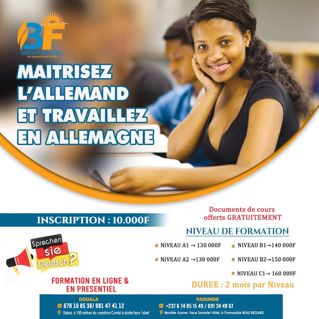 Bright Future Services Facebook ad: FORMATION D'ALLEMAND