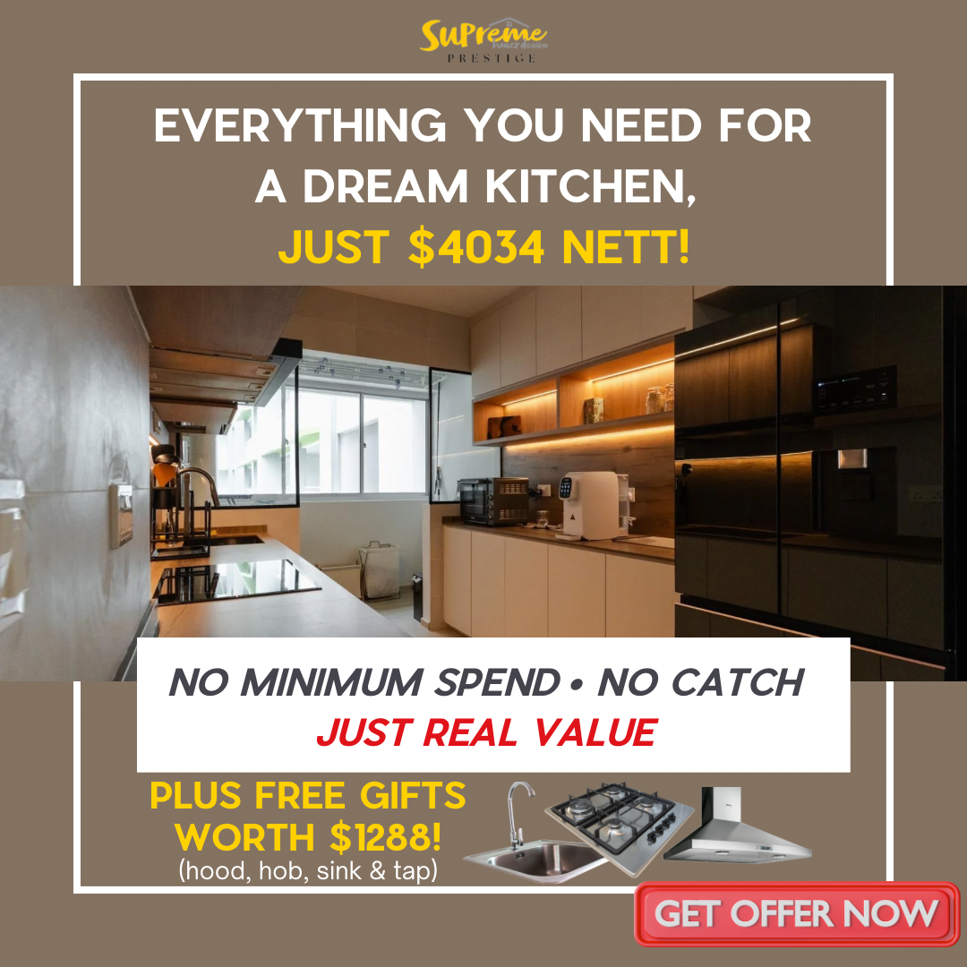 Supreme Houzz Design - Central 至上家设计 Facebook ad: Get kitchen makeover here