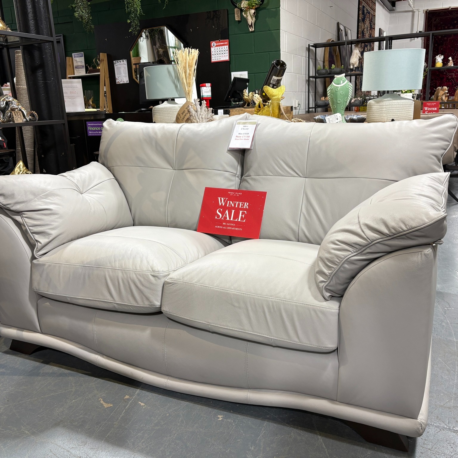 Pendle Village Facebook ad: SOFA CLEARANCE IN-STORE