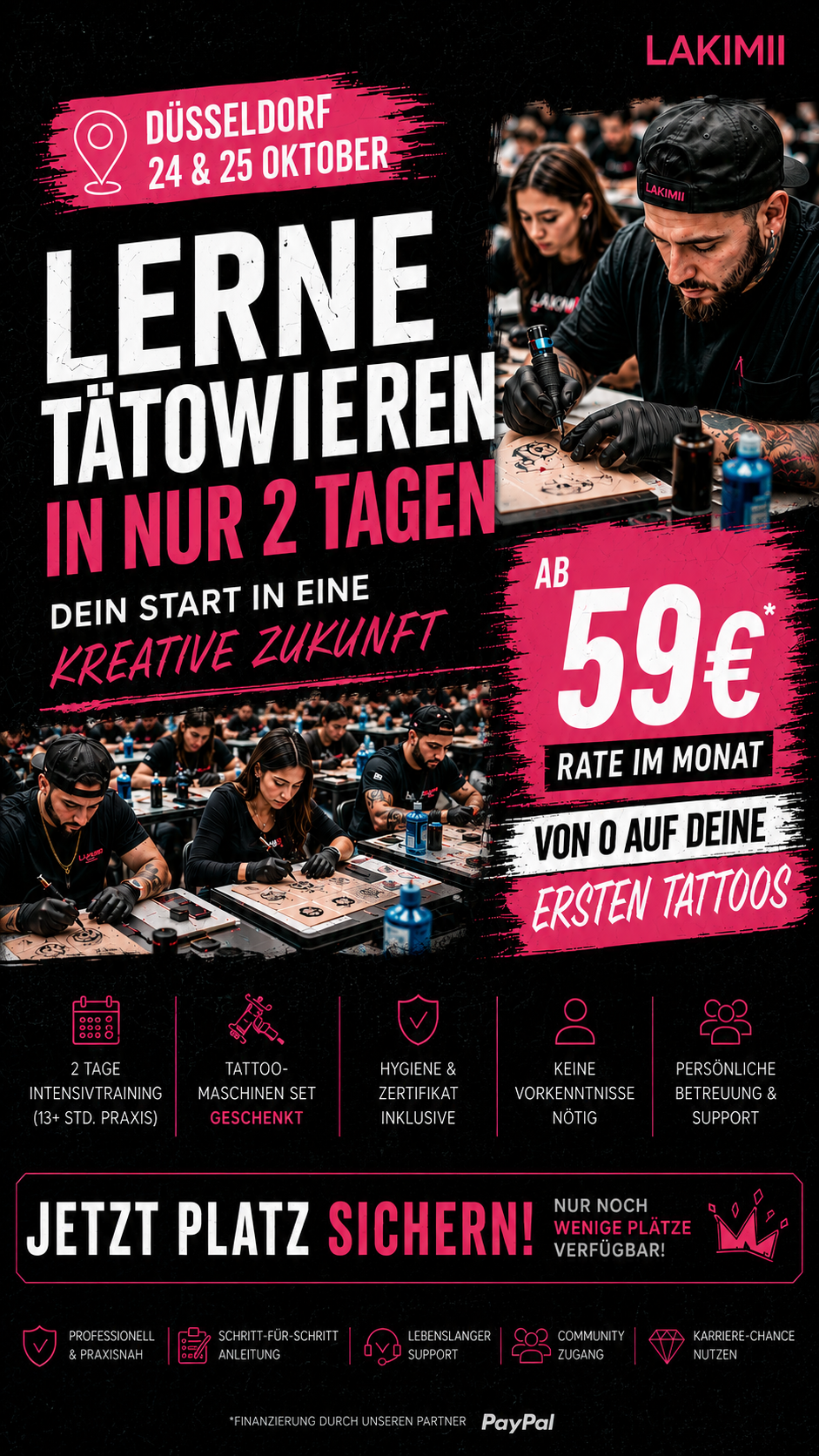 Lakimii Tattoo Academii Facebook ad from Jul 8, 2026