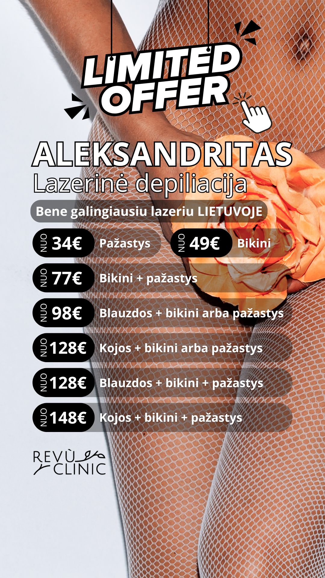 REVÙ CLINIC Facebook ad: Limited offer - paspaudus nuorodą