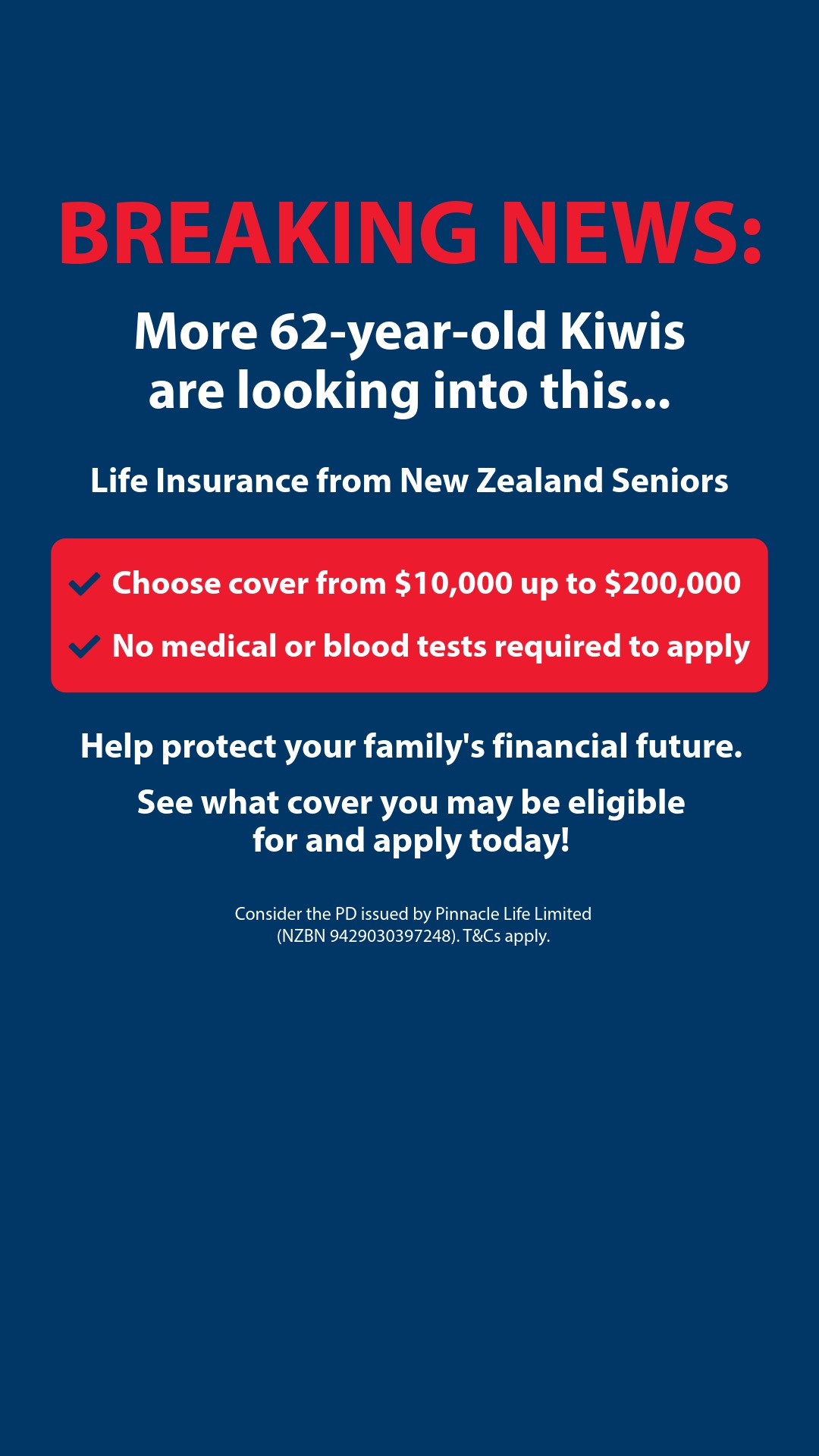 New Zealand Seniors Life Facebook ad