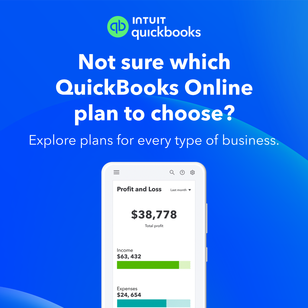 Intuit QuickBooks Facebook ad: 50% off for 3 months