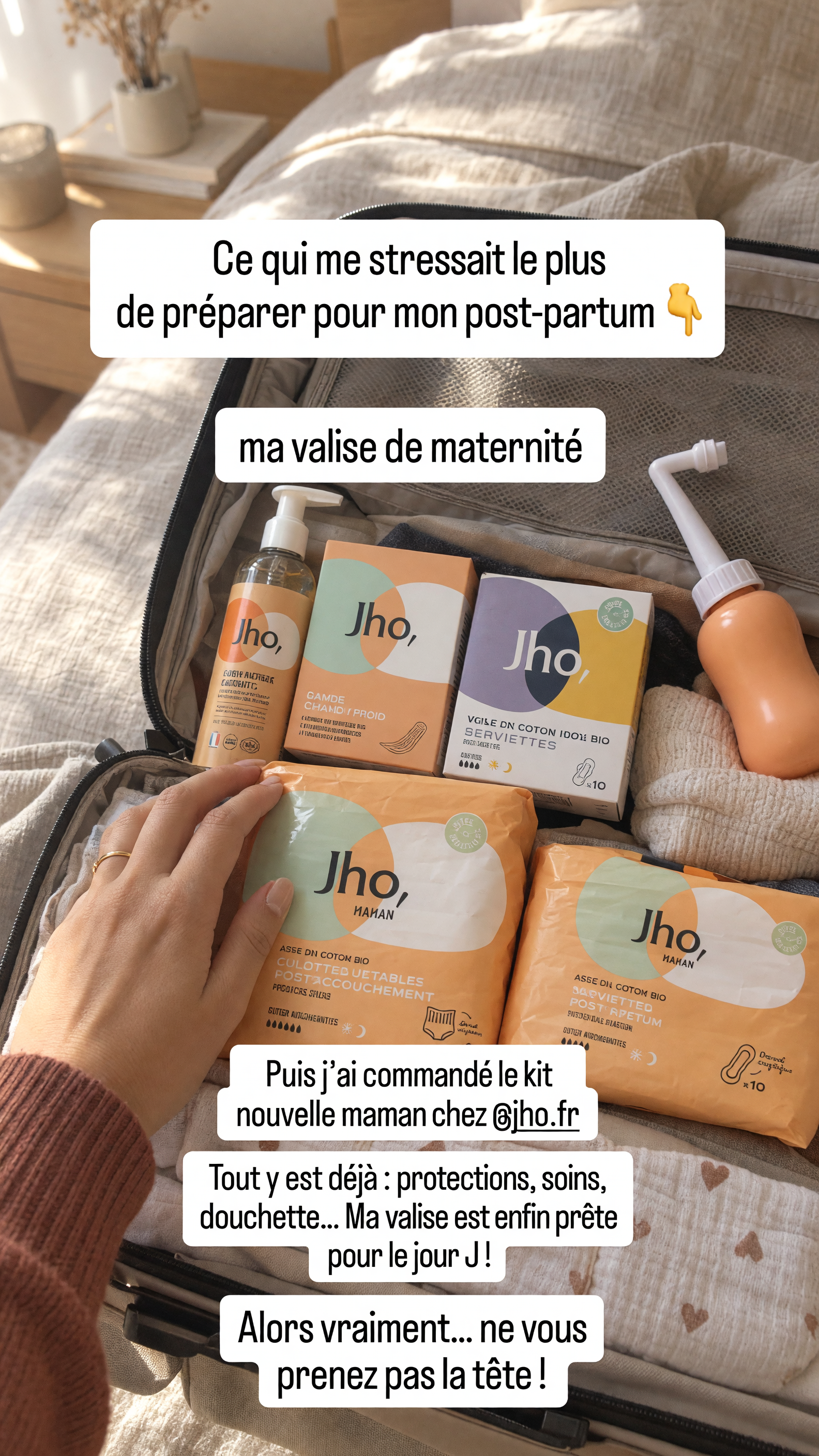 Stéphanie Brevet Facebook ad: Box maternité Jho