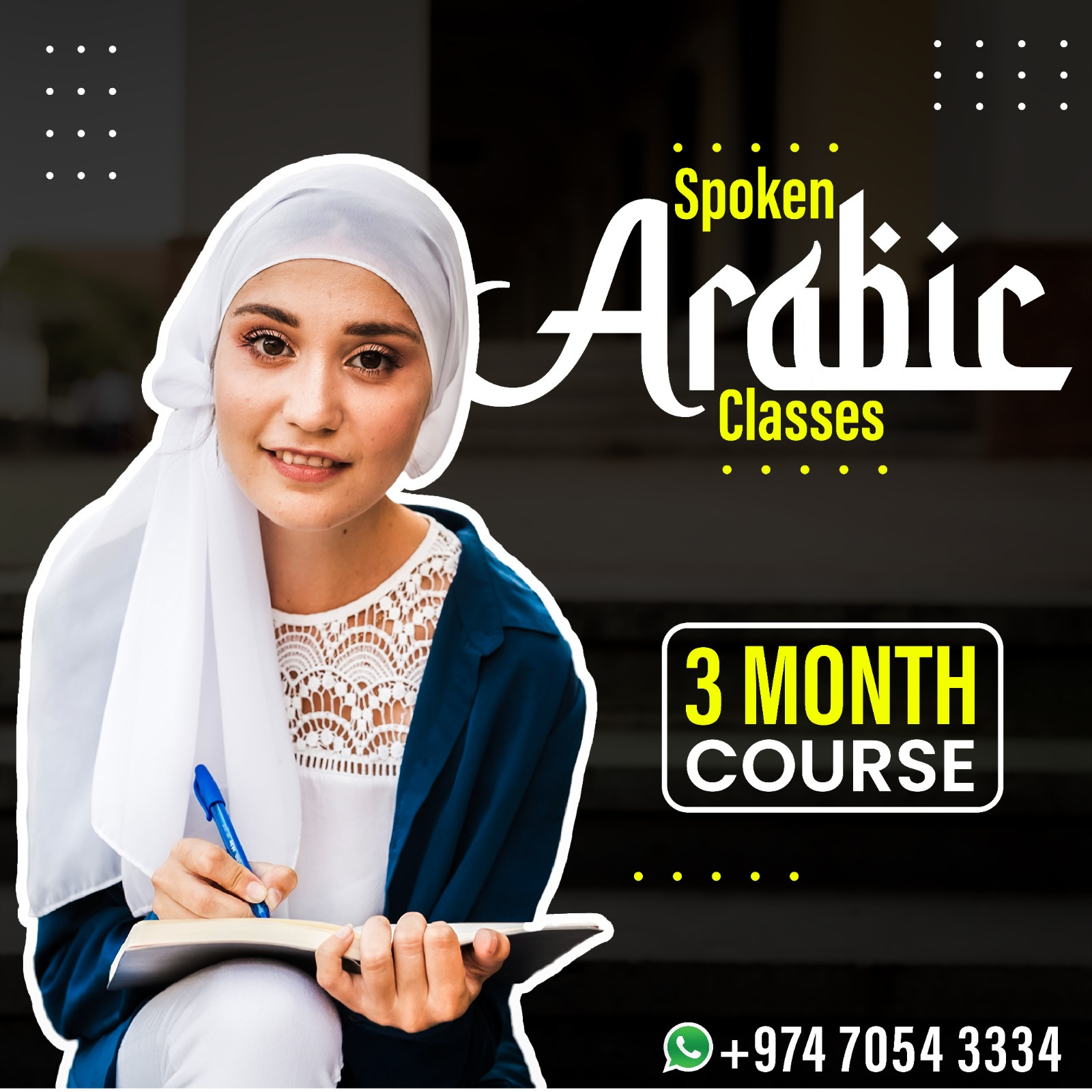 Spoken Arabic courses in Qatar Facebook ad from Oct 30, 2025