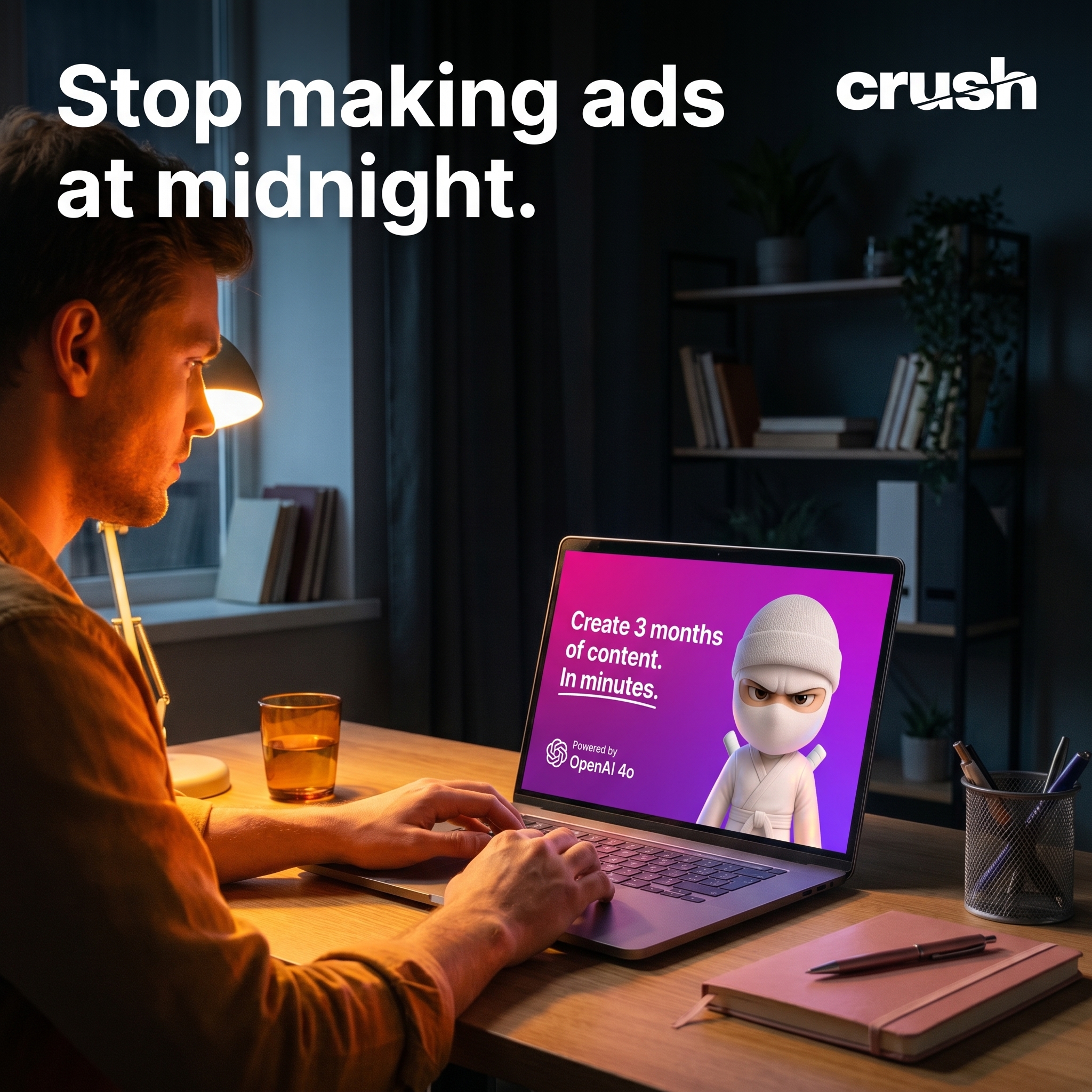 trycrush.ai Facebook ad