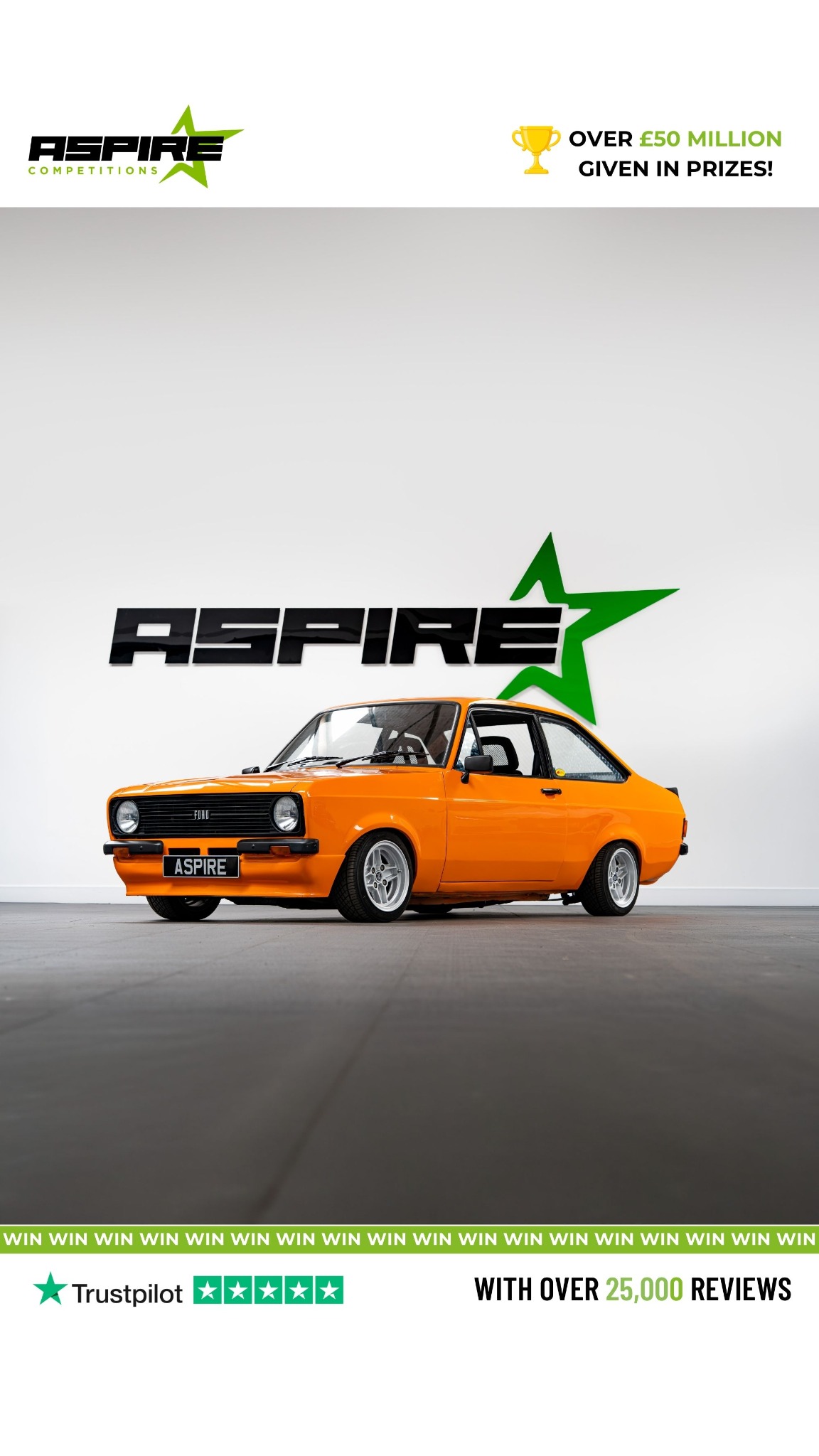 Aspire Competitions Ltd Facebook ad