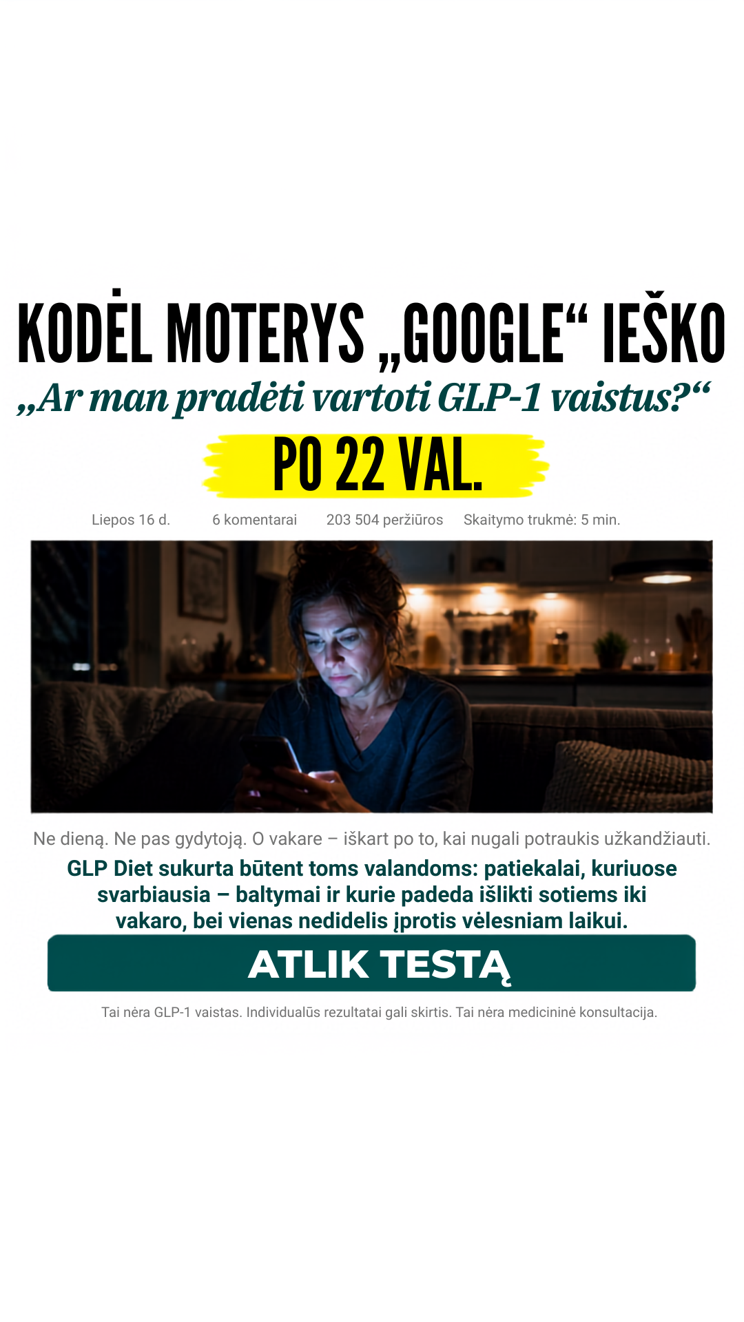 GLP Reset Program Facebook ad