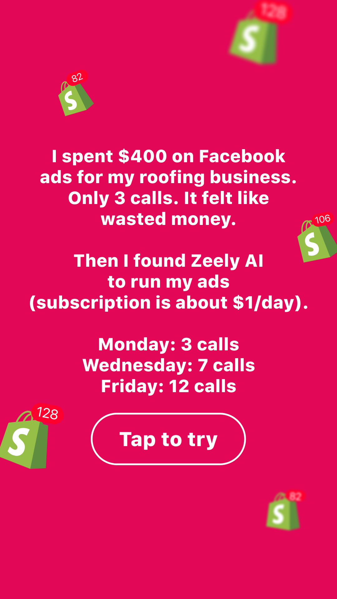 Zeely Facebook ad