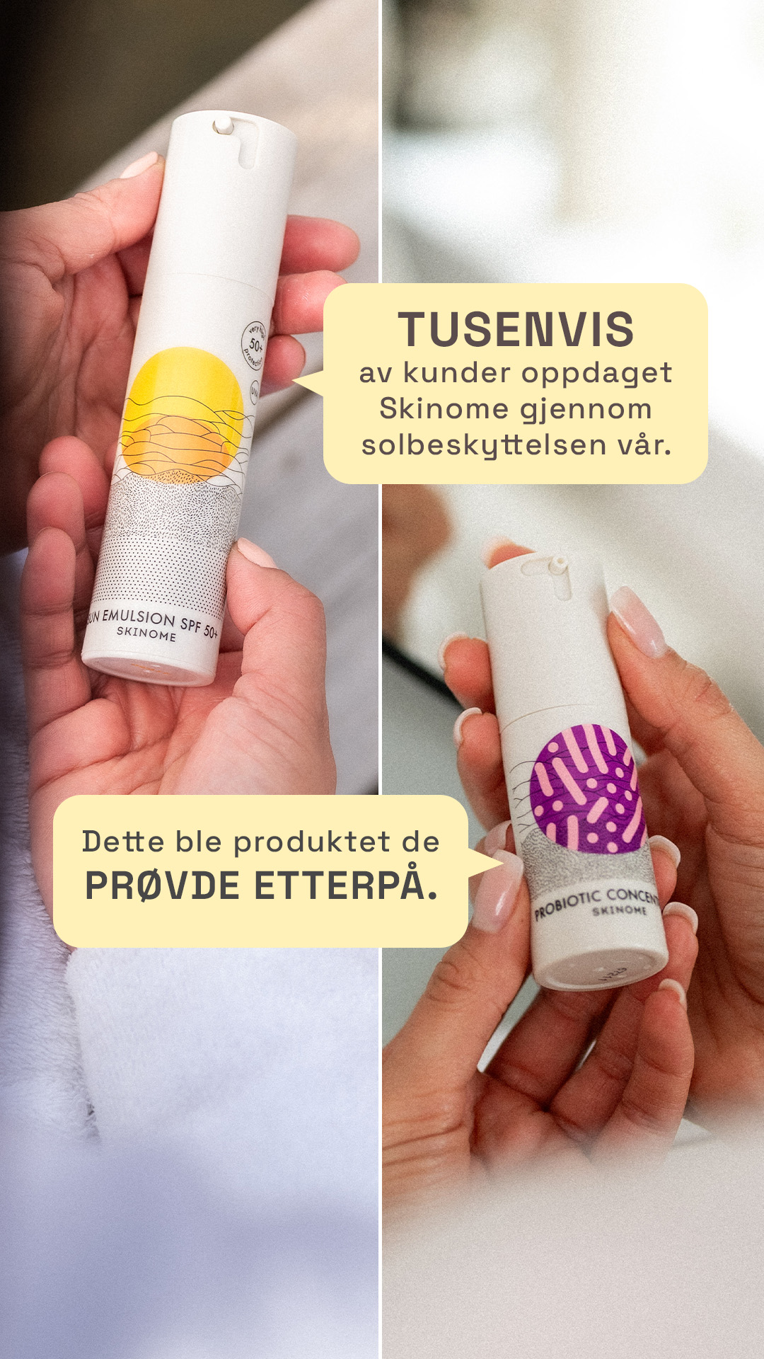 Skinome Facebook ad