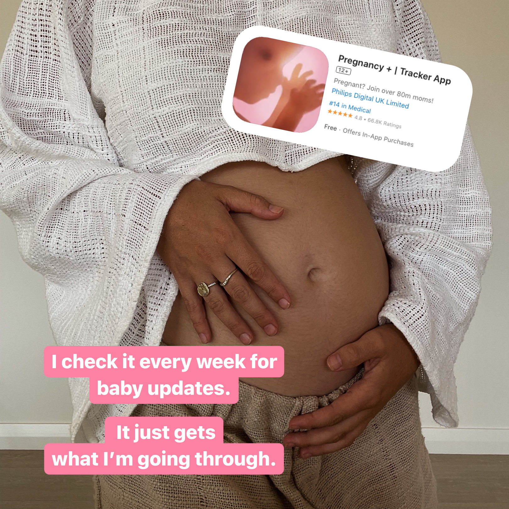 Pregnancy+ App Facebook ad
