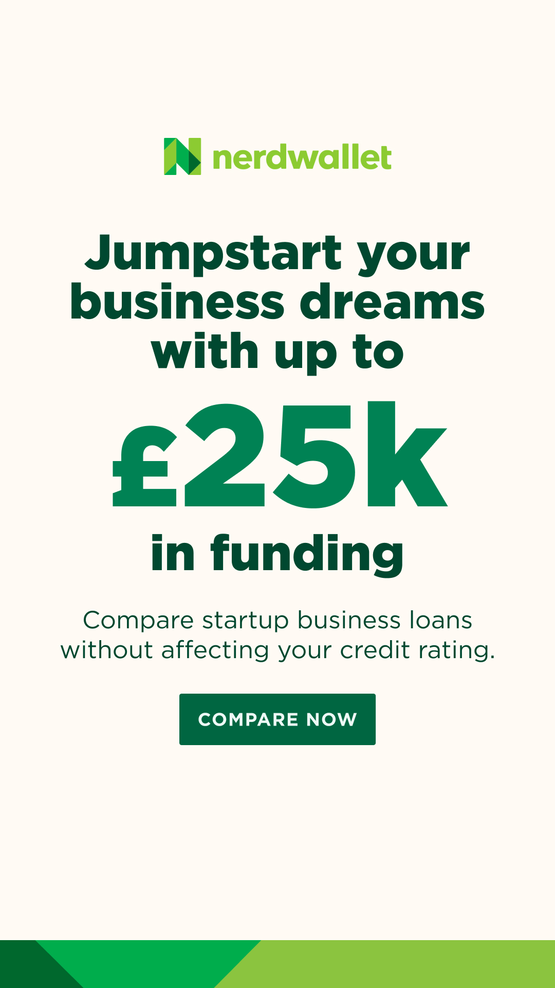 NerdWallet UK Facebook ad