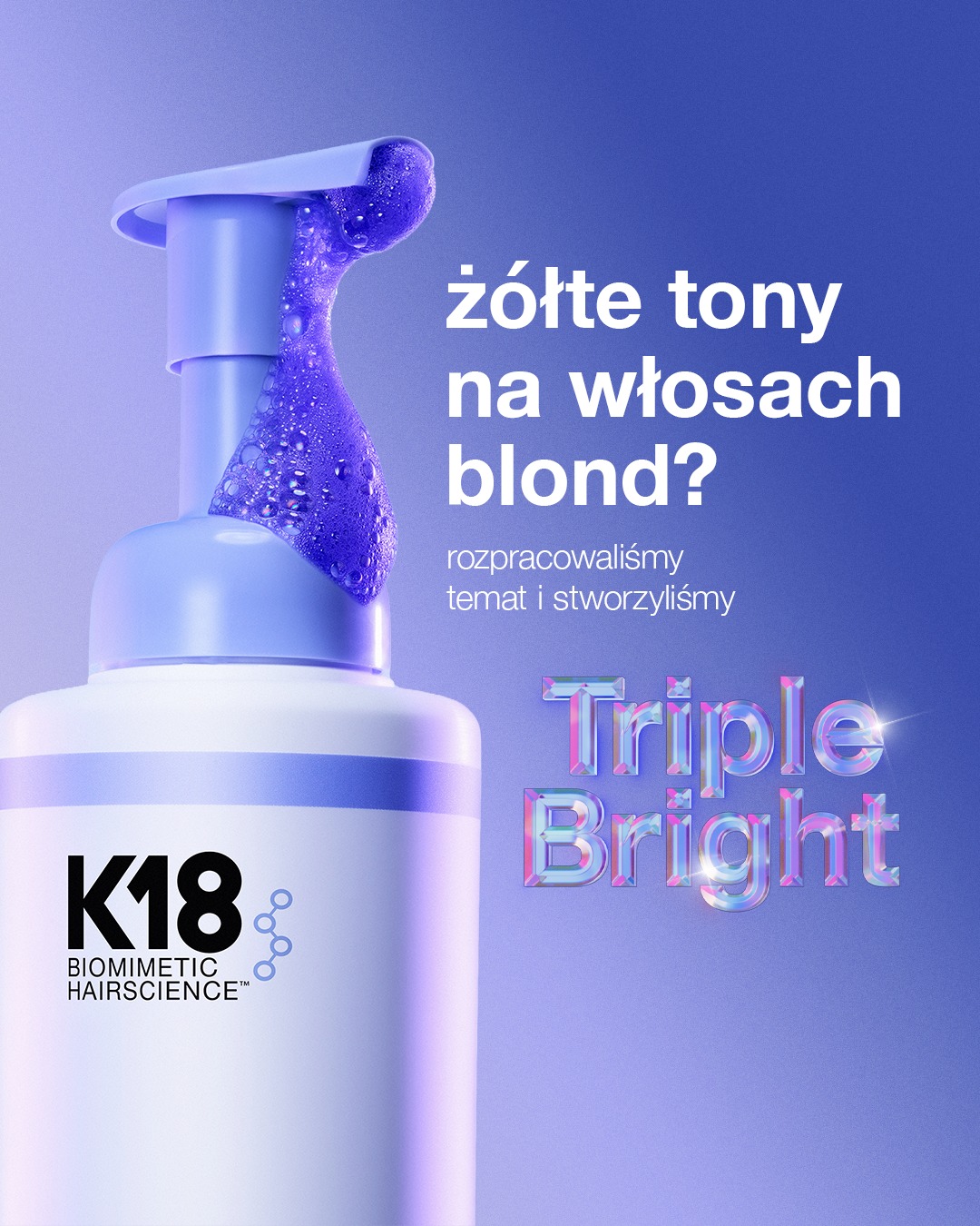 K18 - profesjonalne kosmetyki fryzjerskie Facebook ad: to nasza odpowiedź na globalny problem twardej wody…