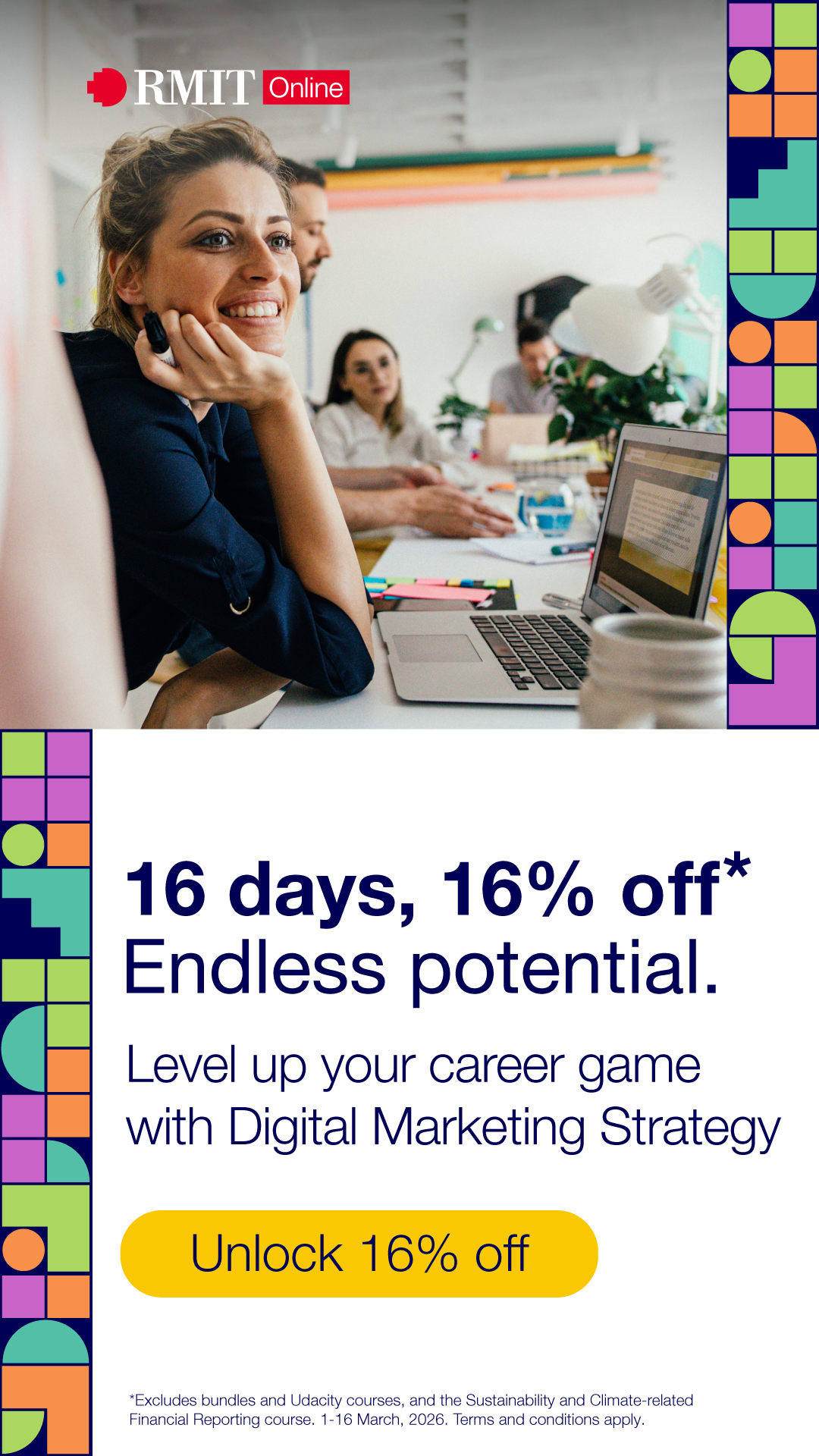 RMIT Online Facebook ad