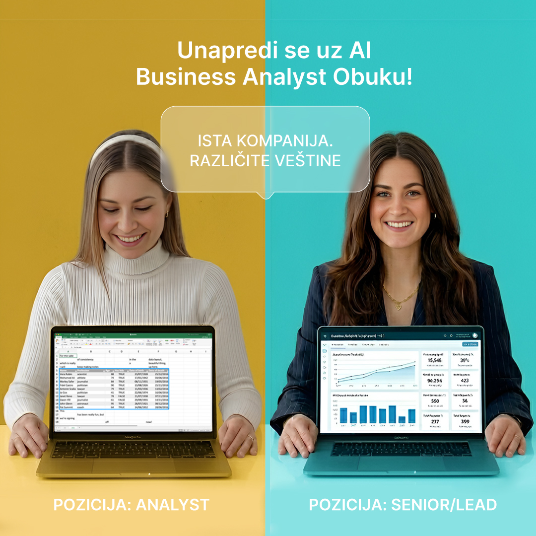 SMX Academy Facebook ad: Zašto neko postaje Senior, a neko ostaje Analyst?