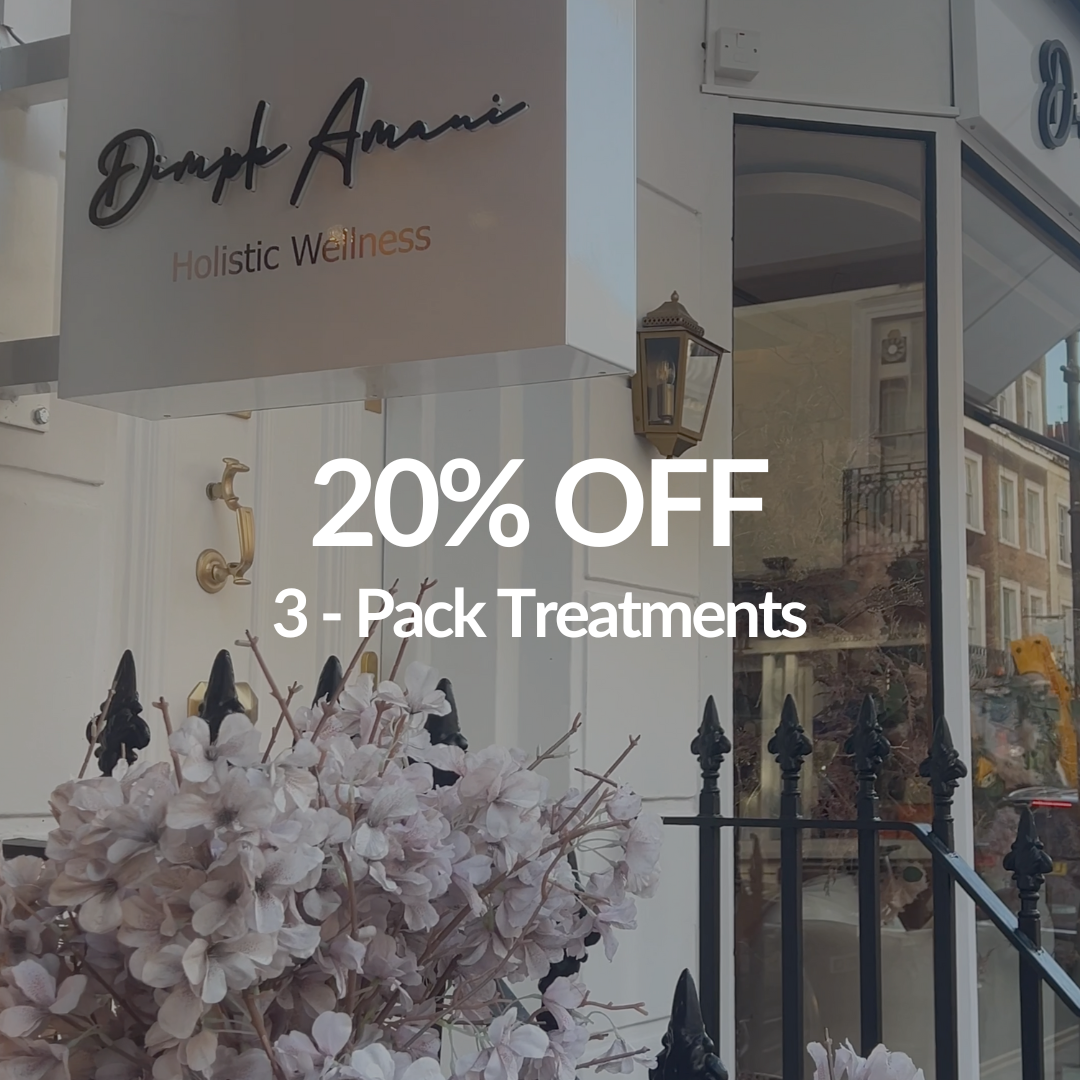 Dimple Amani Facebook ad: 20% Off 3-Pack Treaments