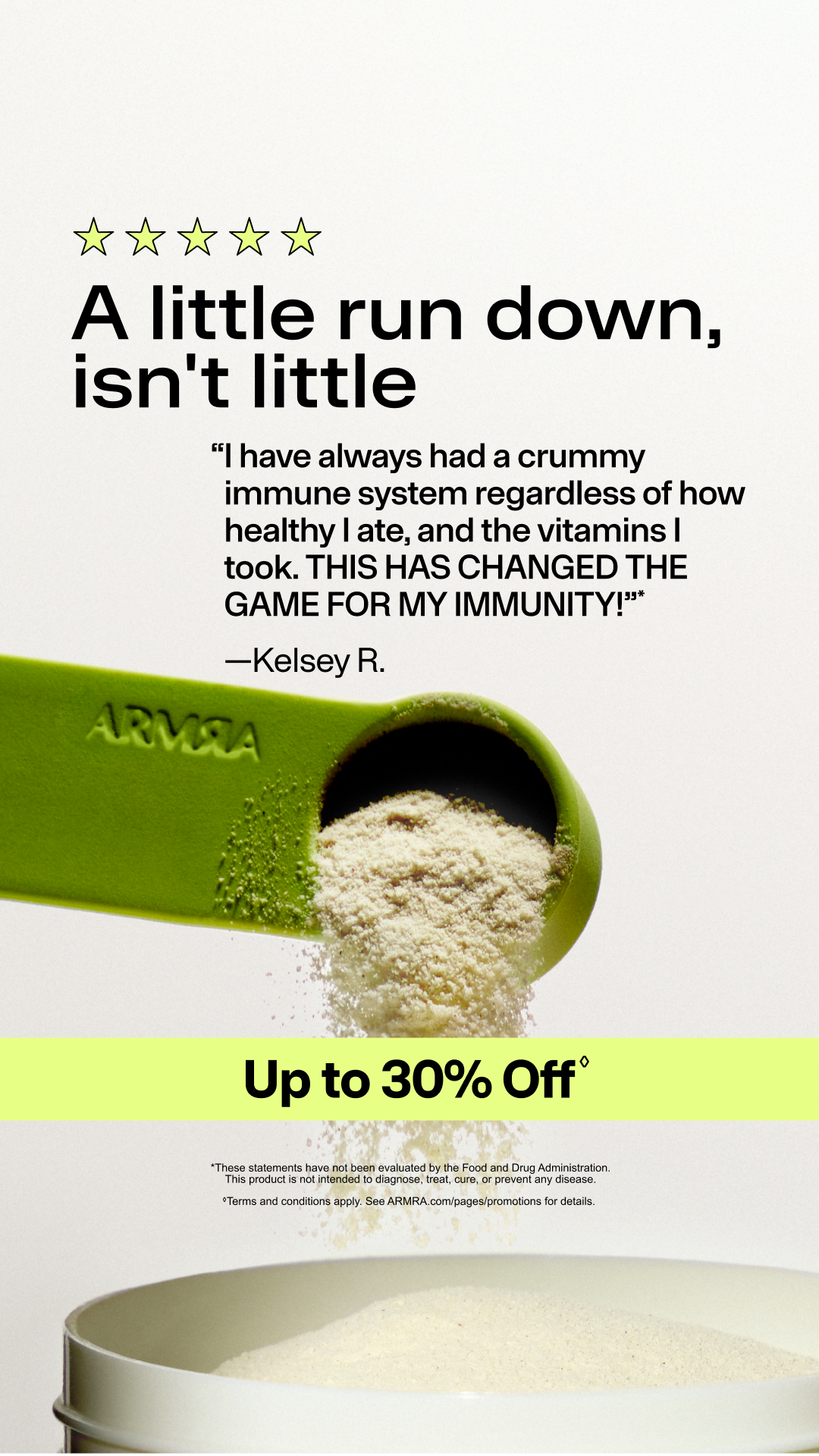 ARMRA Facebook ad