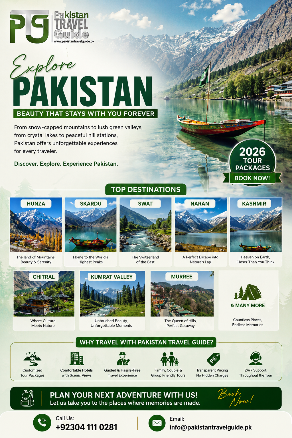 Pakistan Travel Guide Facebook ad: Pakistan Tour Packages 2026 by Professionals