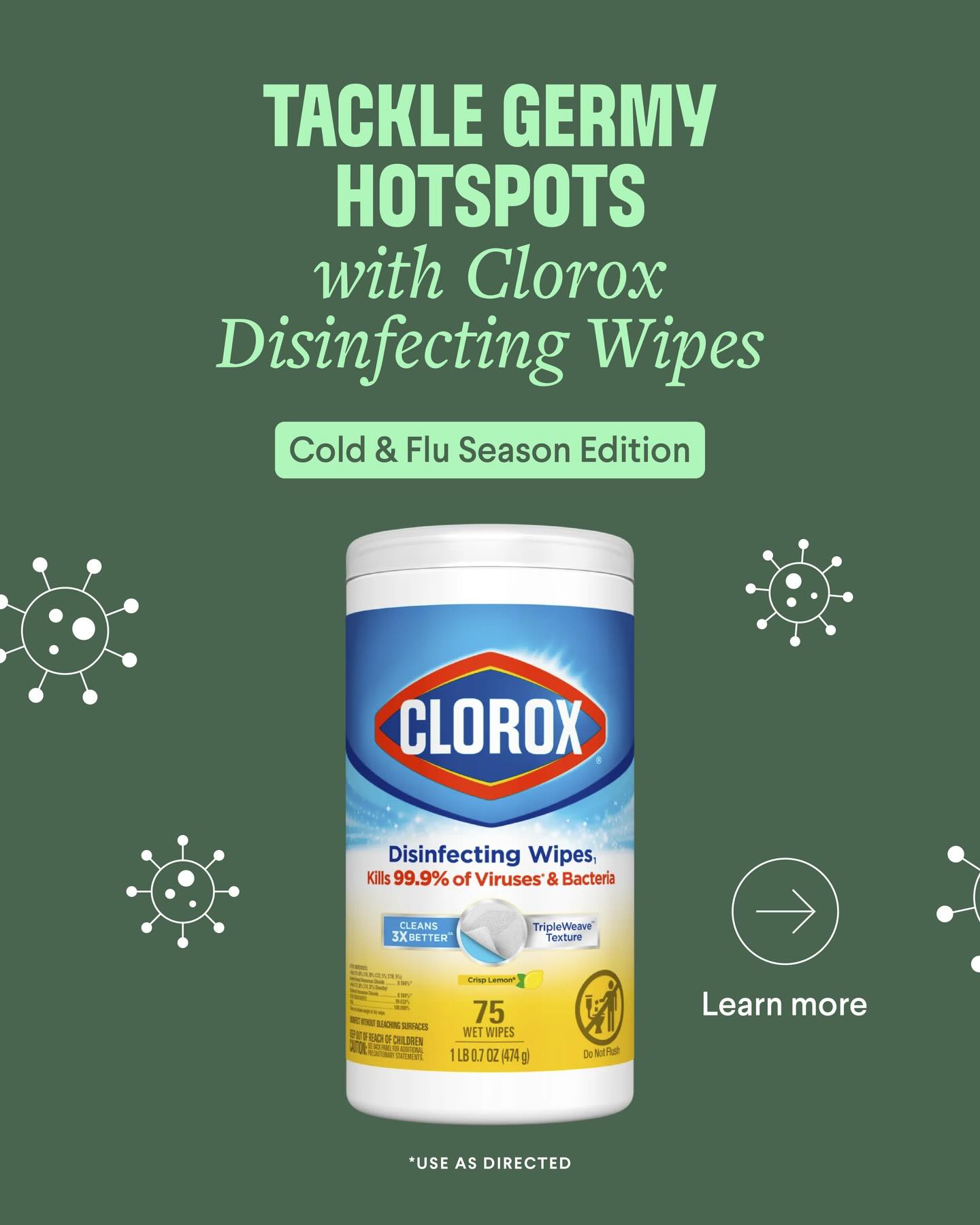 Clorox Facebook ad: When it seems like everyone in your life…