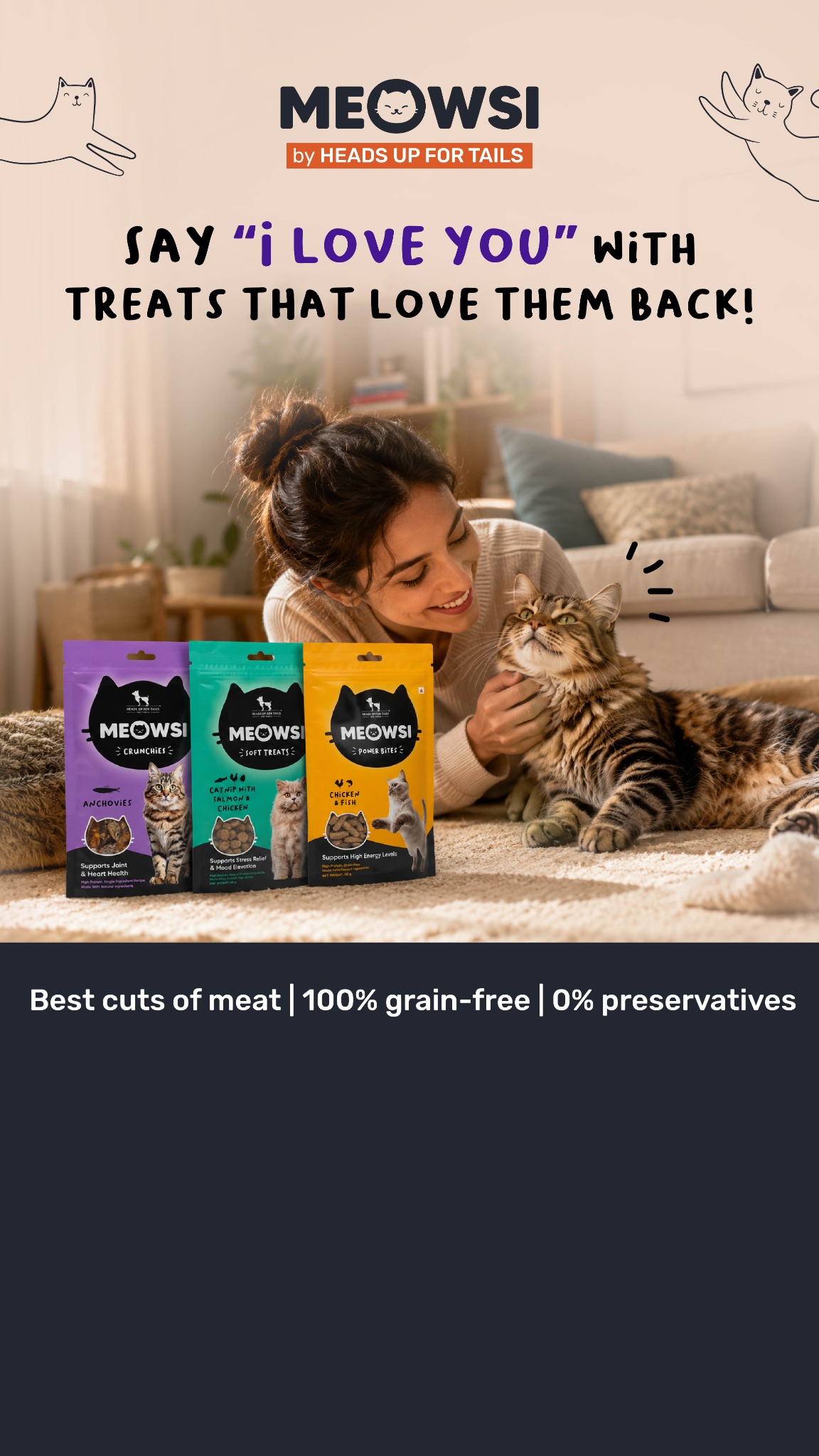 Heads Up For Tails Facebook ad