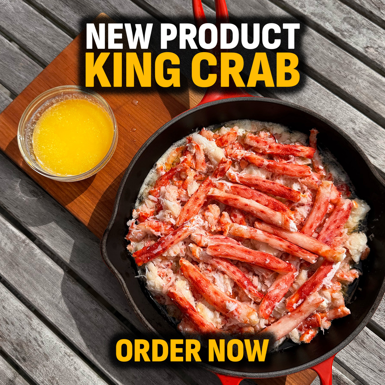 PrimeFish Seafood Co. Facebook ad: KING CRAB MEAT IS AVAILABLE NOW