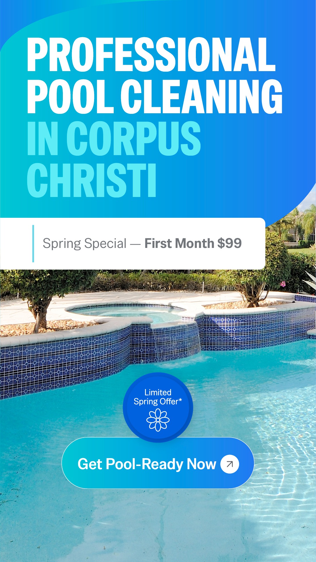 PoolReady Corpus Christi Facebook ad