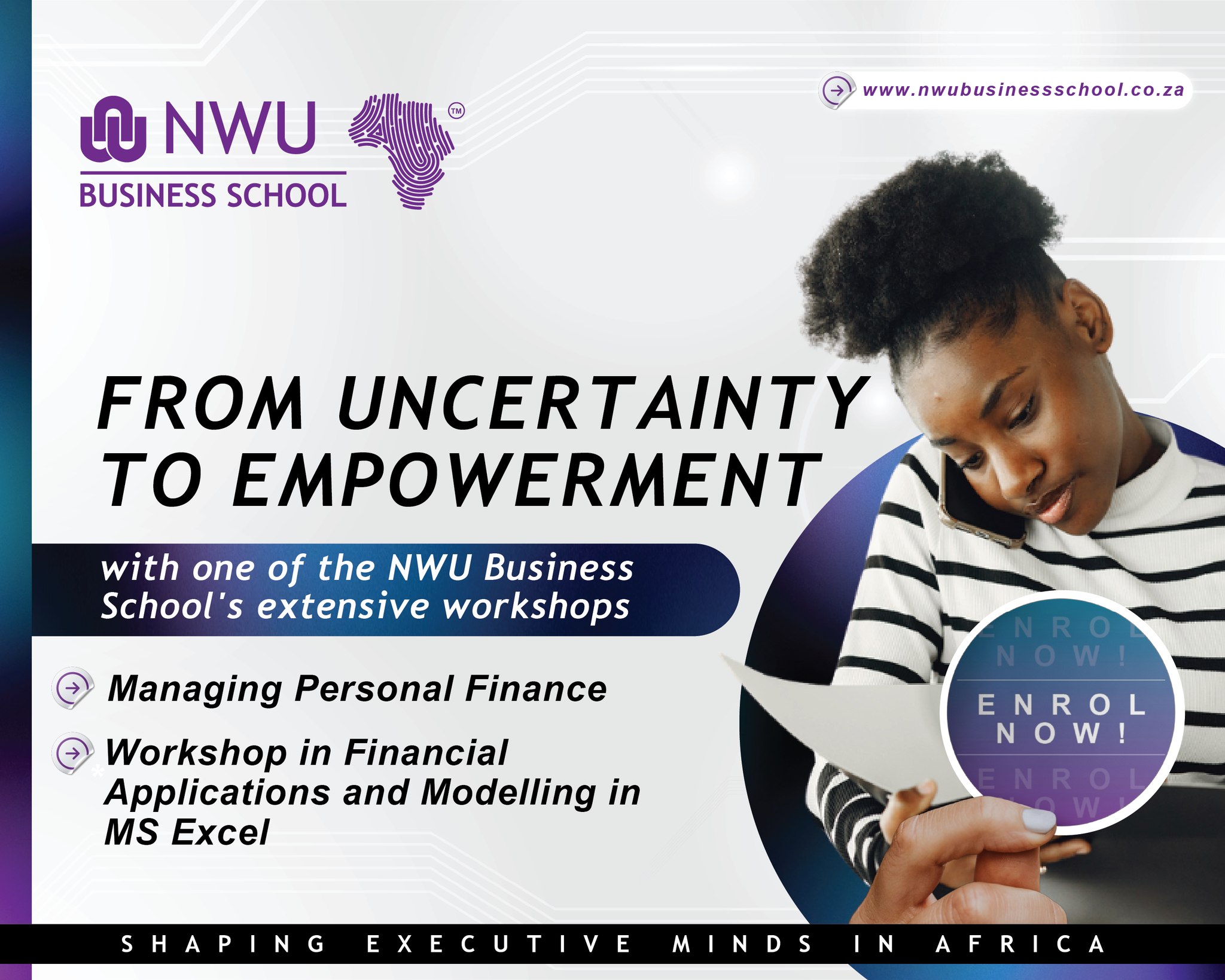 NWU Business School Facebook ad: NWU-Business School Enquiry Form