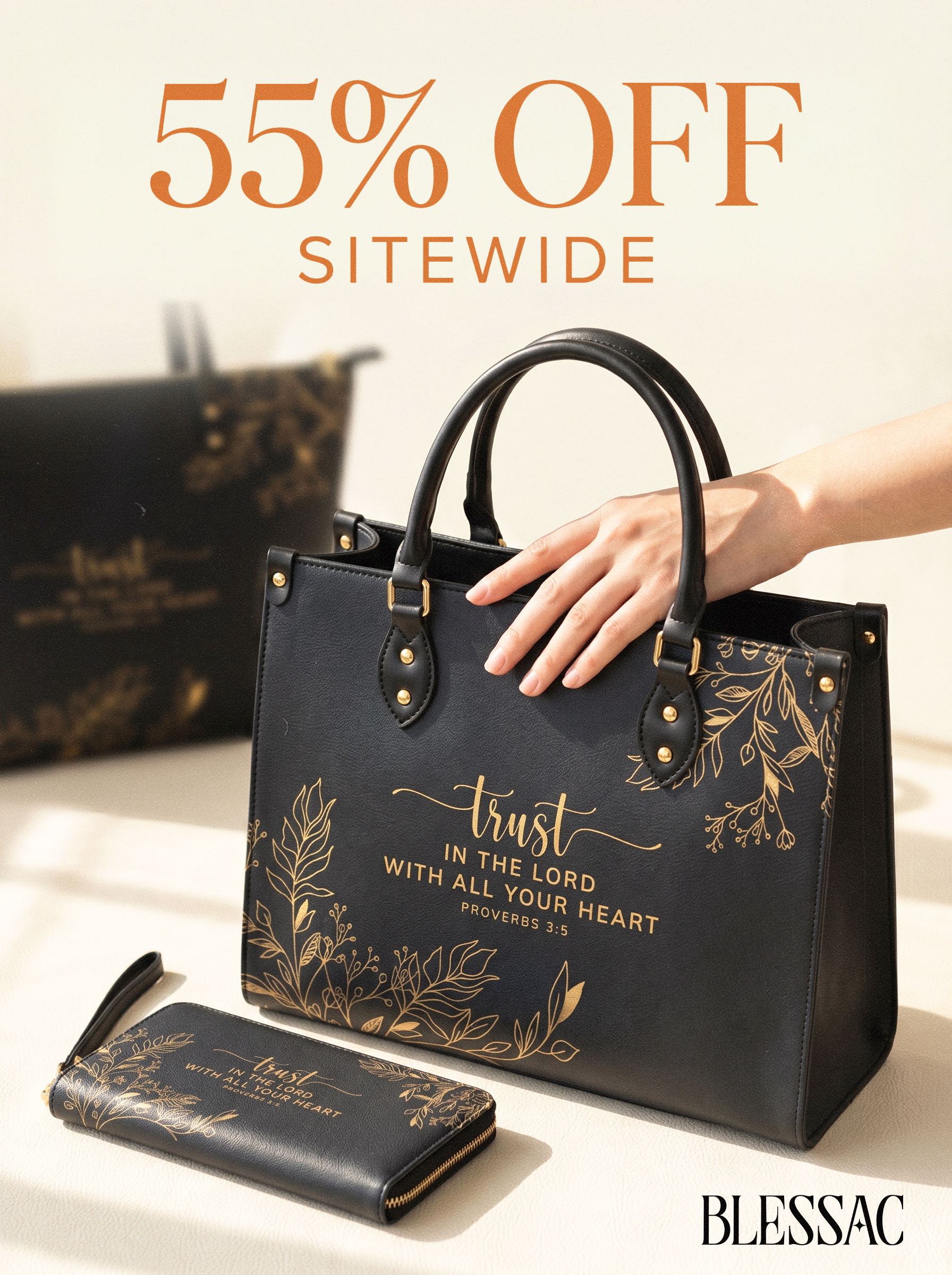 Blessac - Leather Handbags Inspired by Bible Verses Facebook ad