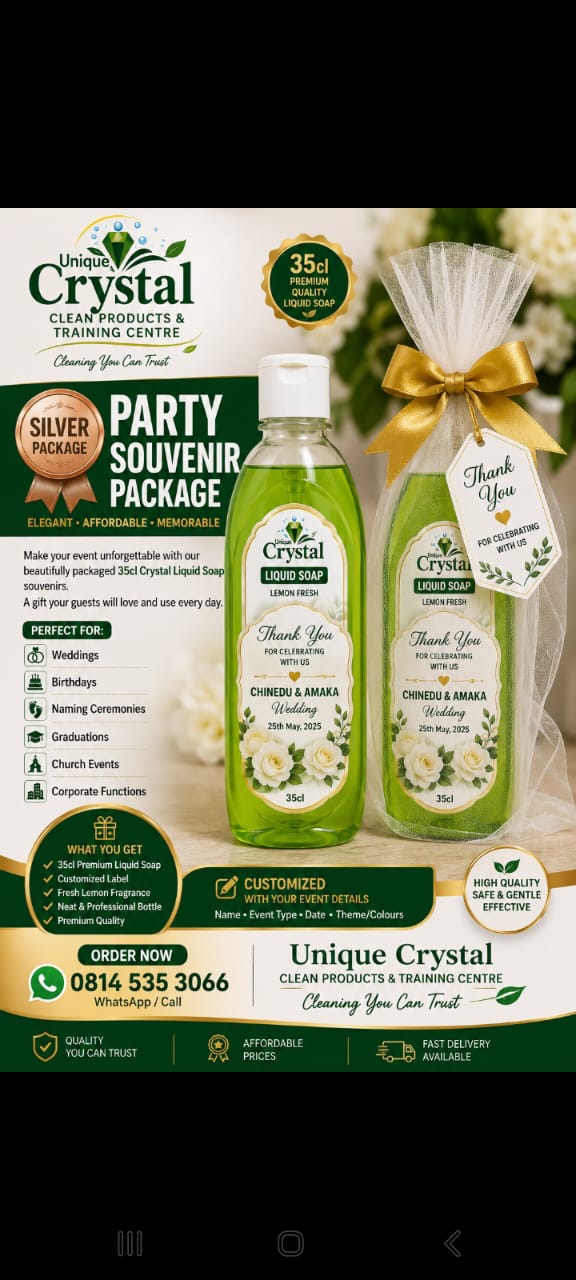 Unique Crystal Clean Products Facebook ad