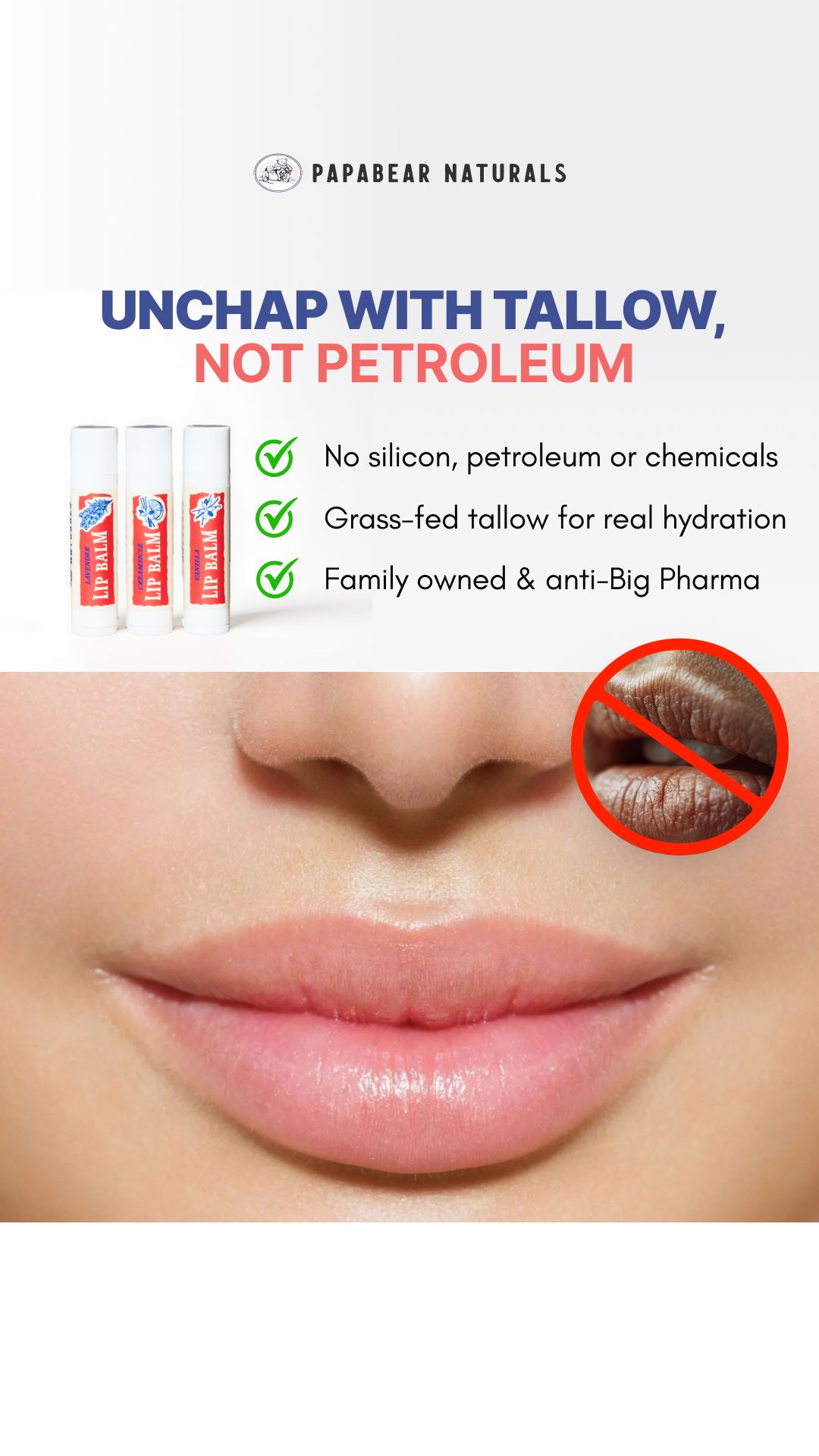 Papabear Naturals Facebook ad