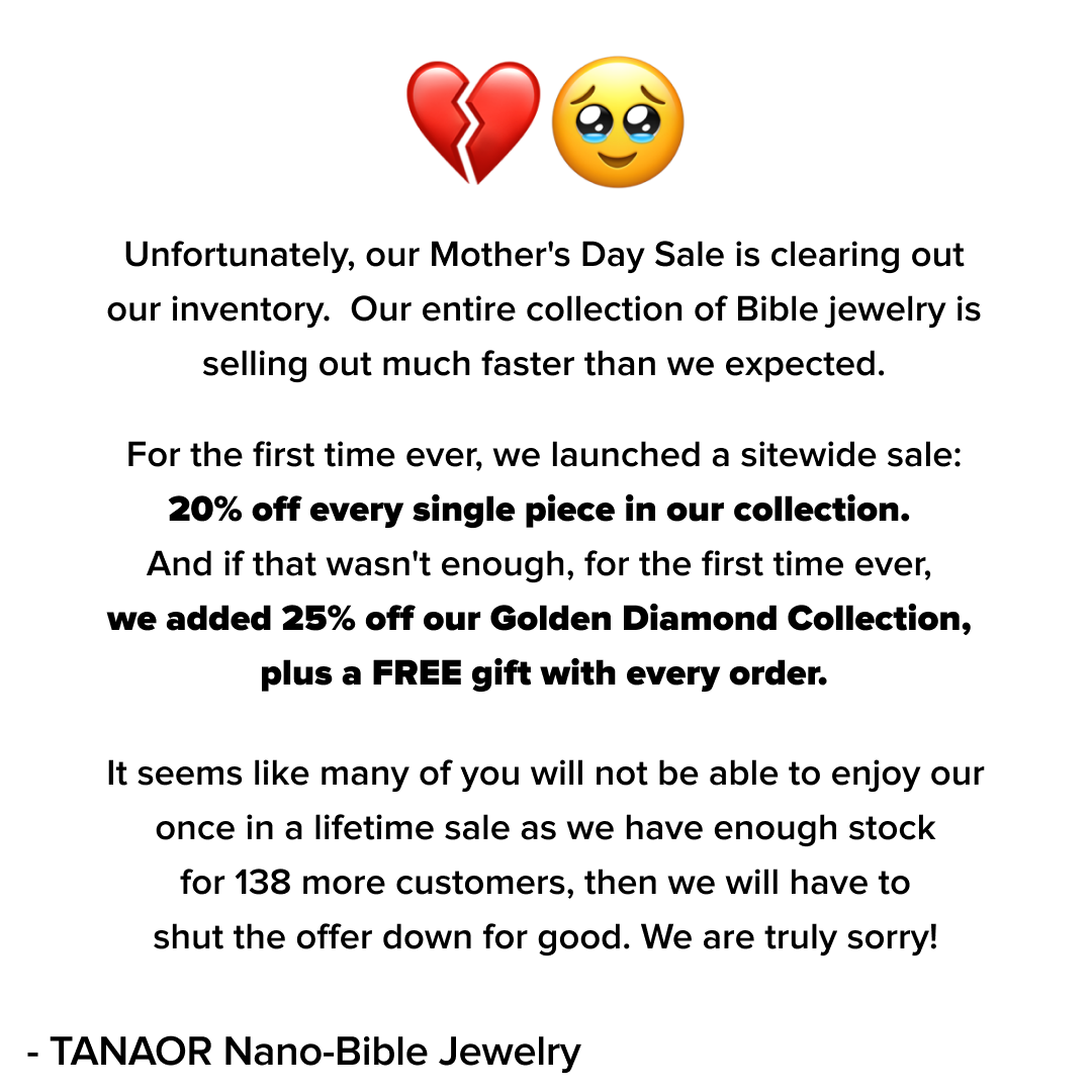 TANAOR Facebook ad