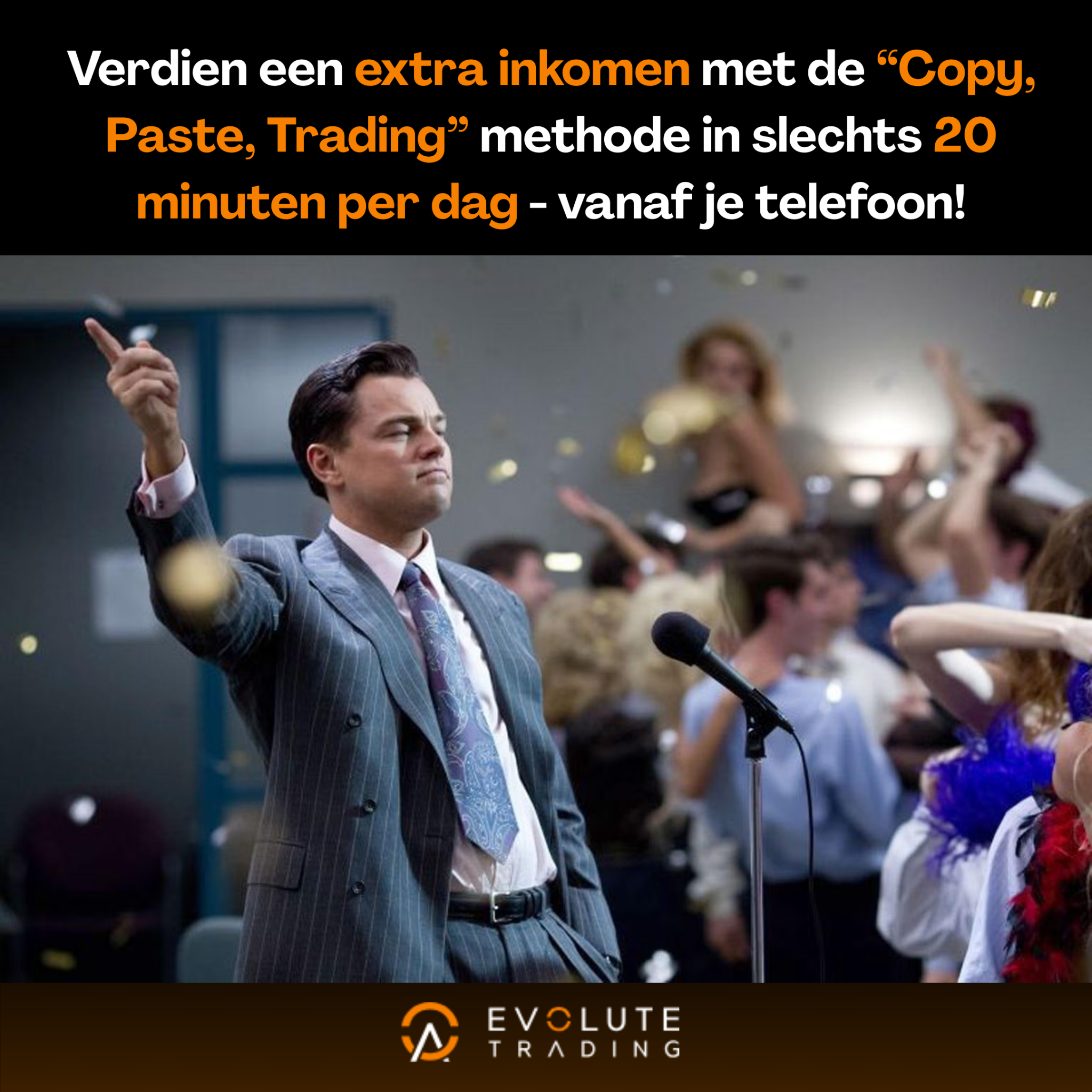 Evolute Trading Reels Facebook ad: 10.000+ leden. Dagelijks winst. Doe mee!
